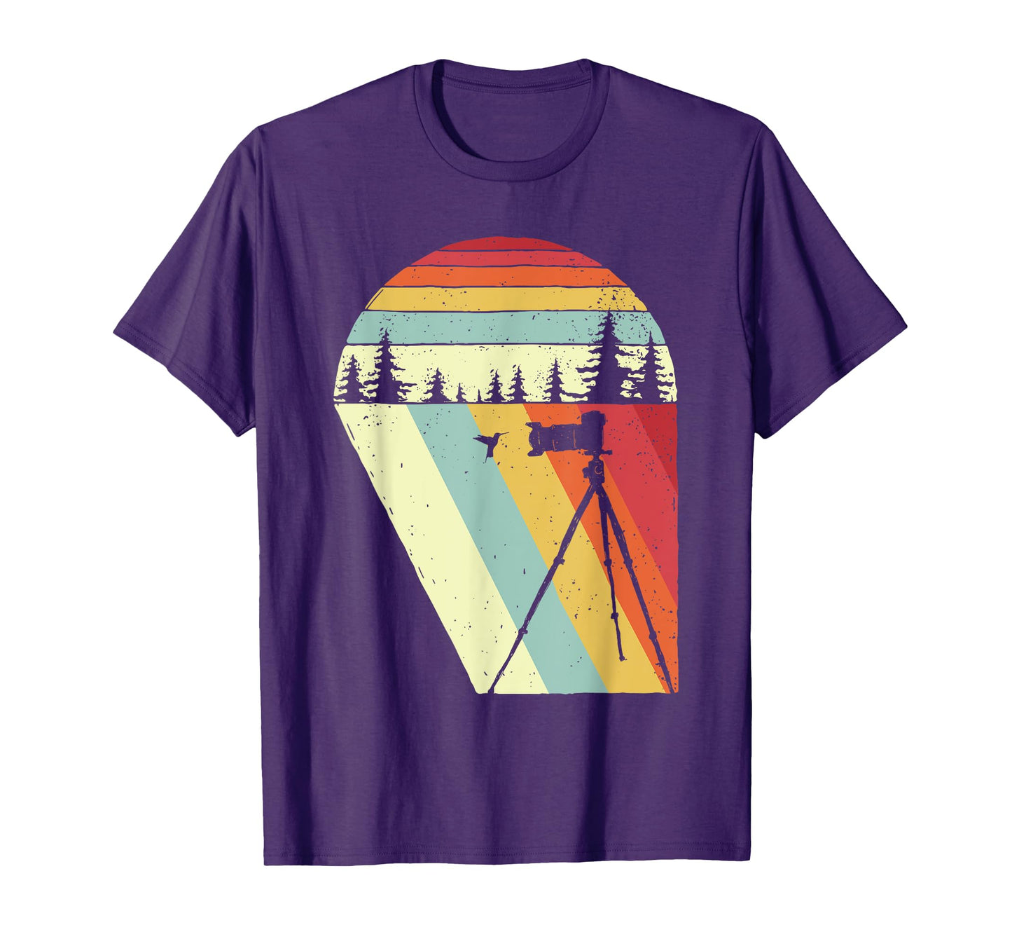 Vintage Retro Bird Photographer Wildlife Camera T-Shirt