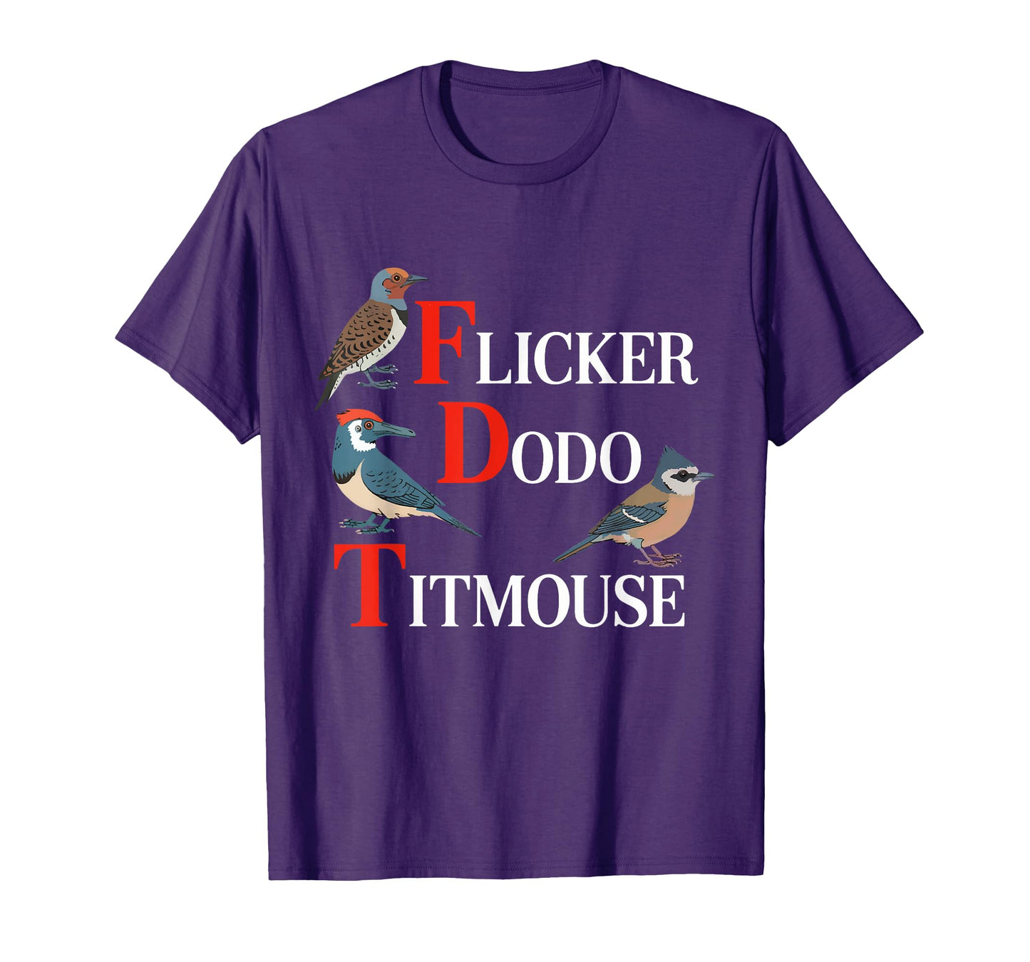 Funny Flicker Dodo Titmouse for Men Women kids T-Shirt