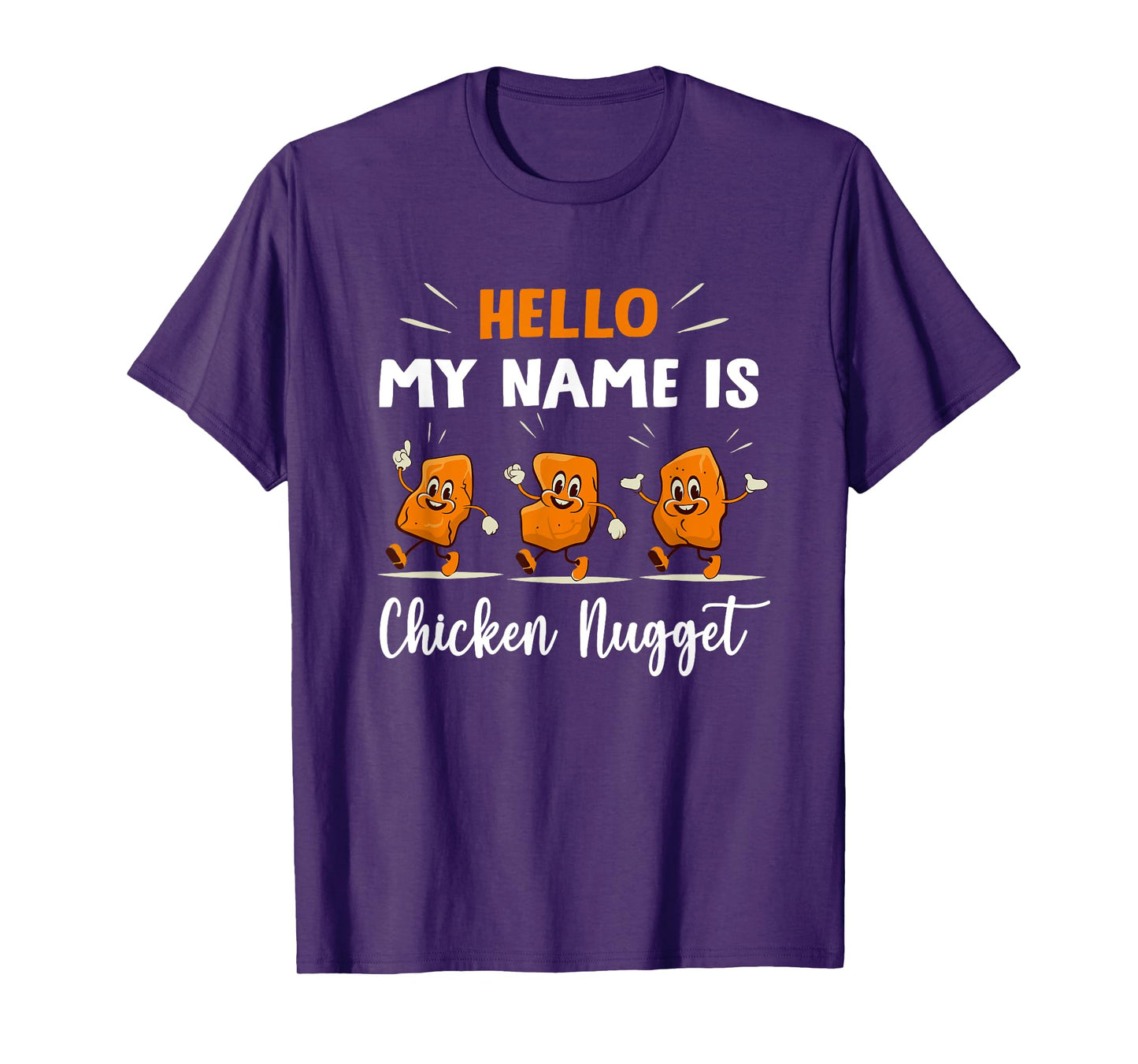 Hello My Name Is Chicken Nugget Halloween Costume Kids T-Shirt
