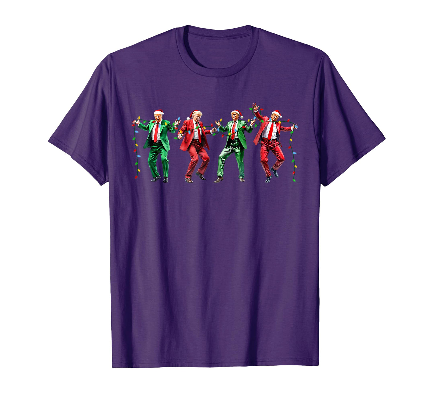 Funny Trump Dance Santa Claus Christmas Xmas Pajamas YMCA T-Shirt