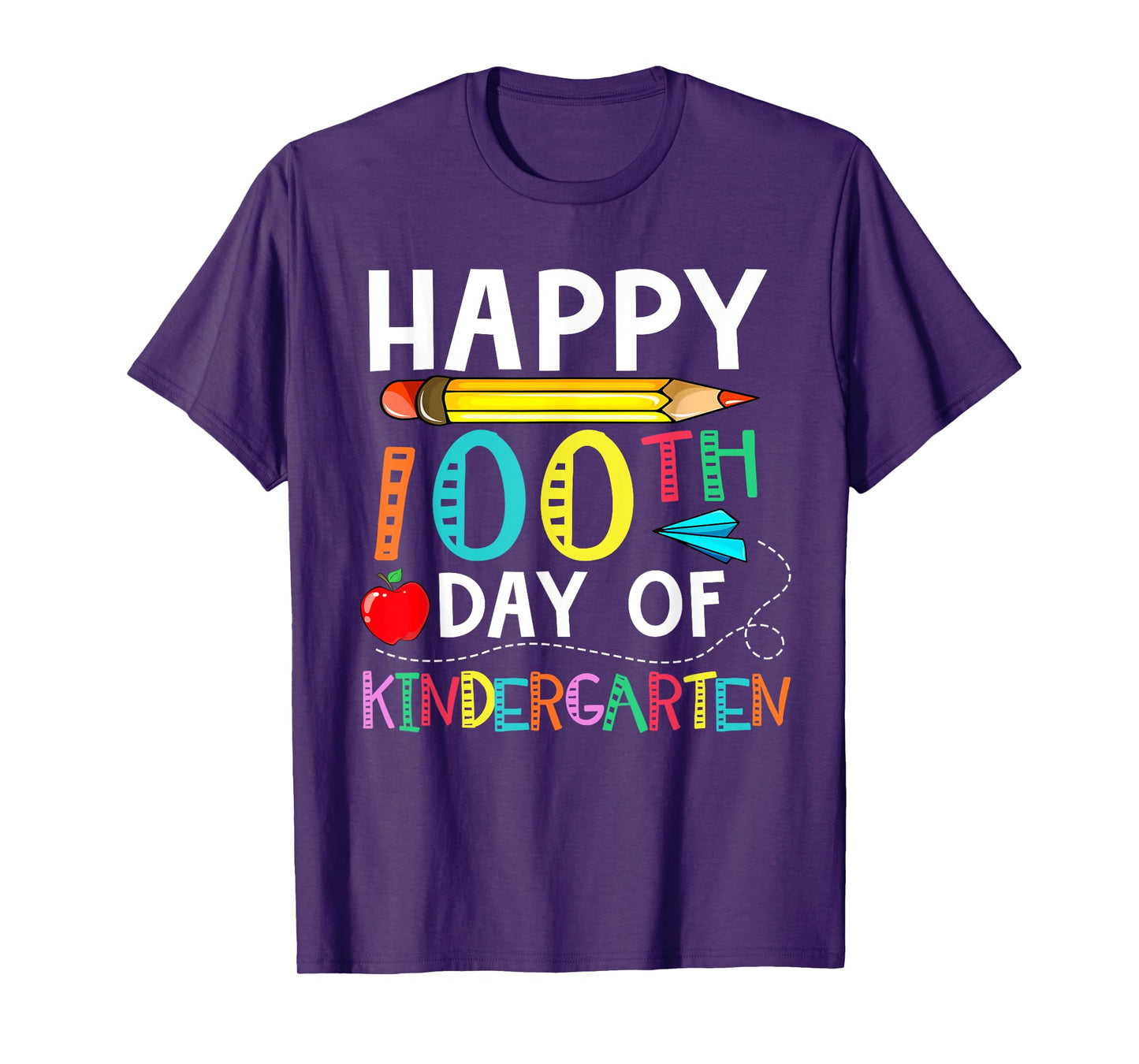 100 Days Of Kindergarten - Happy 100th Day Of School Gift T-Shirt