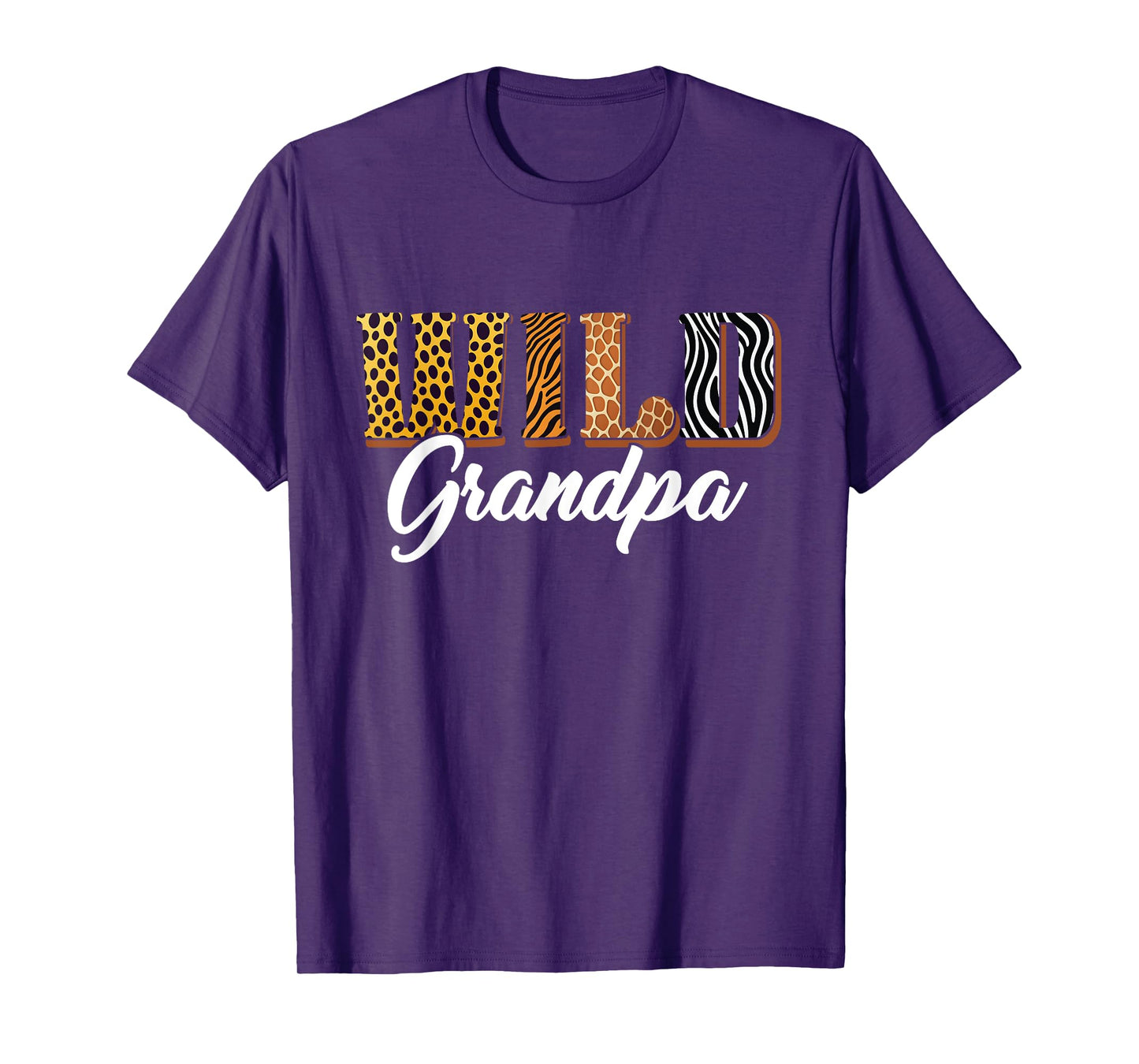 Wild Grandpa Safari Jungle Animal Birthday Matching Family T-Shirt