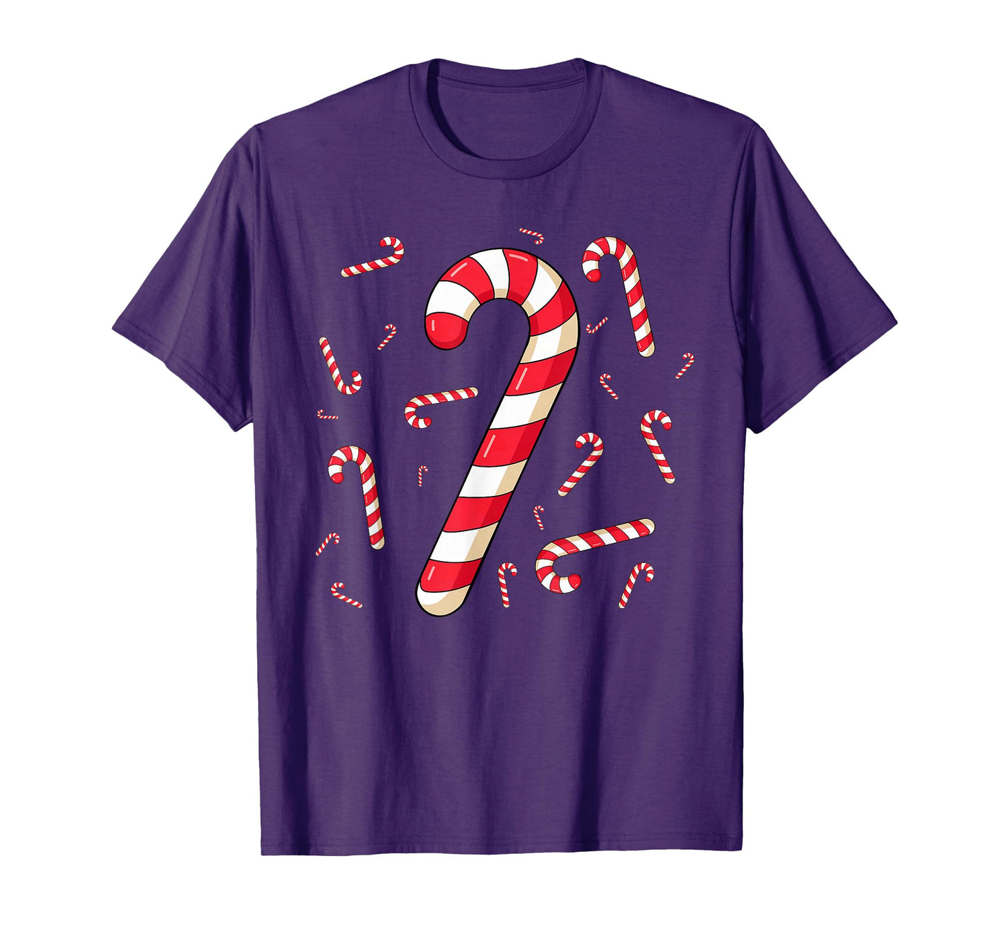 Christmas Candy Cane Santa Xmas Family Kid Toddler Women Men T-Shirt