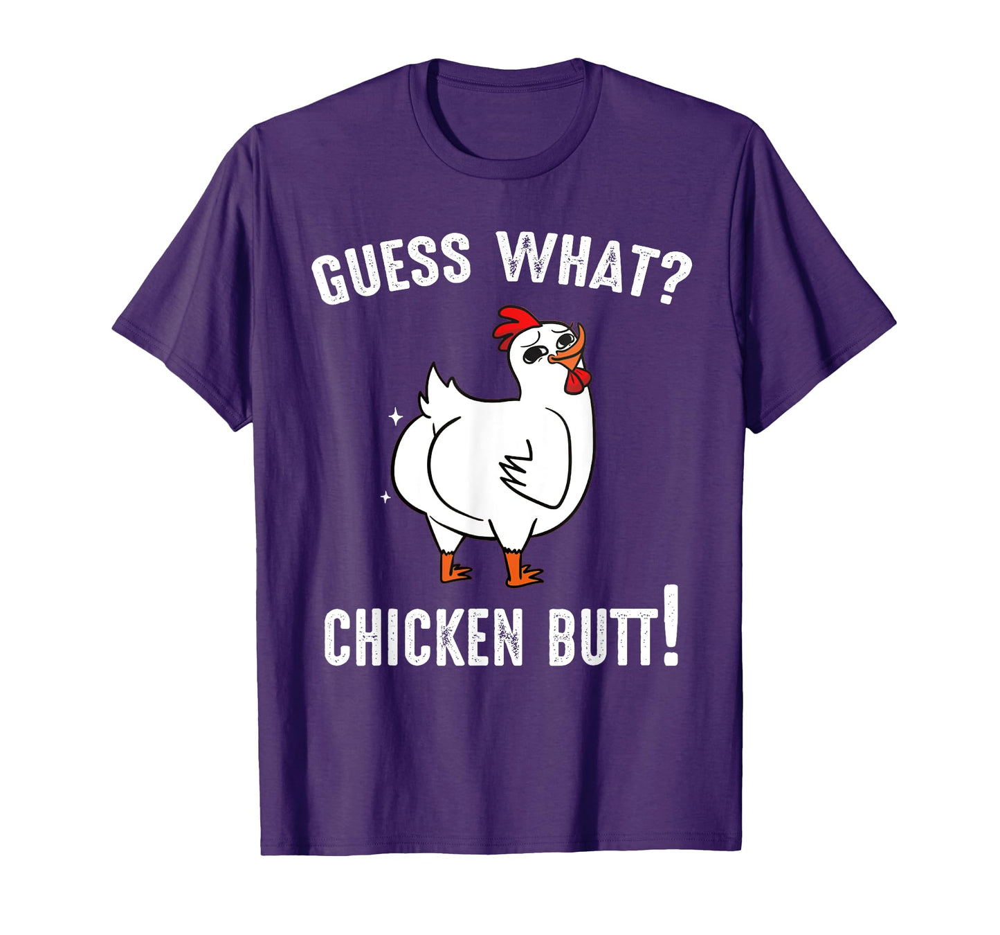 Funny Animal Guess What Chicken Butt Cute Chickens Buffs T-Shirt
