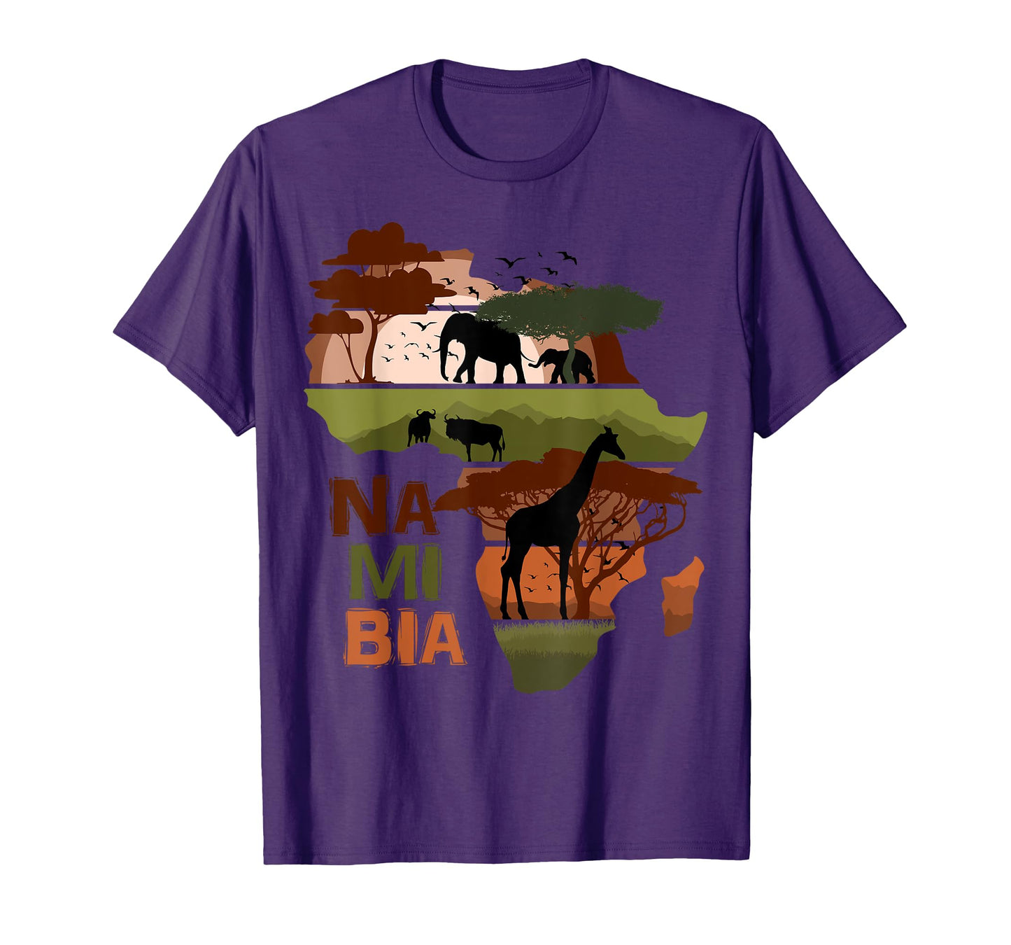 Namibia Africa Sunset Continent Nature Wild Life T-Shirt