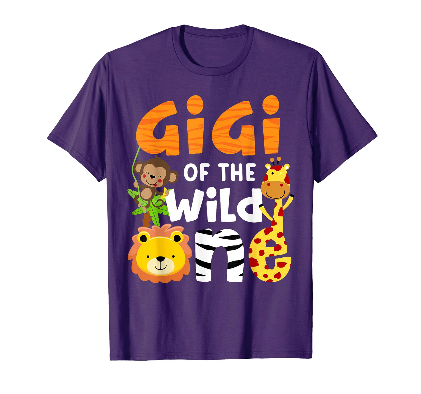 Gigi of the Wild One Zoo Theme Bday Safari Jungle Animals T-Shirt