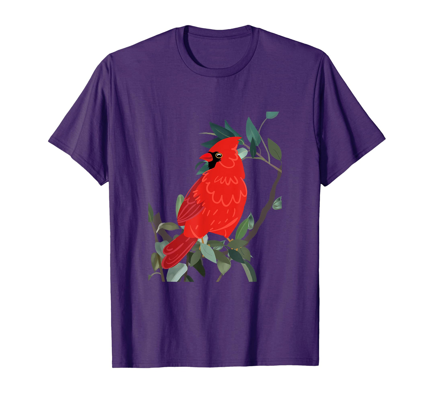 Northern cardinal, Red bird on tree branch T-Shirt