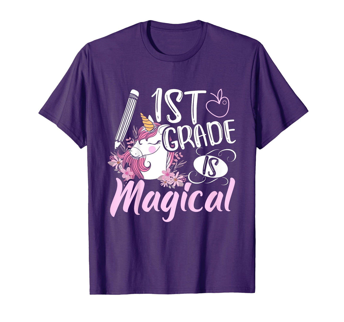 1st Grade Is Magical Unicorn Girls Back To School T-Shirt