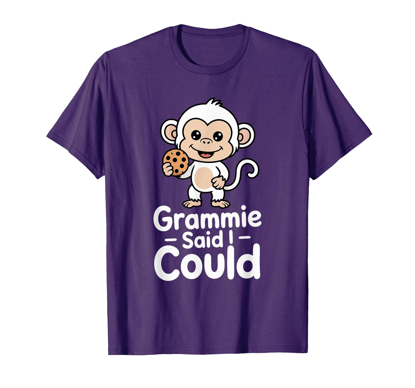 Funny Grammie Said I Could Sweet Monkey Toddler Grandma T-Shirt