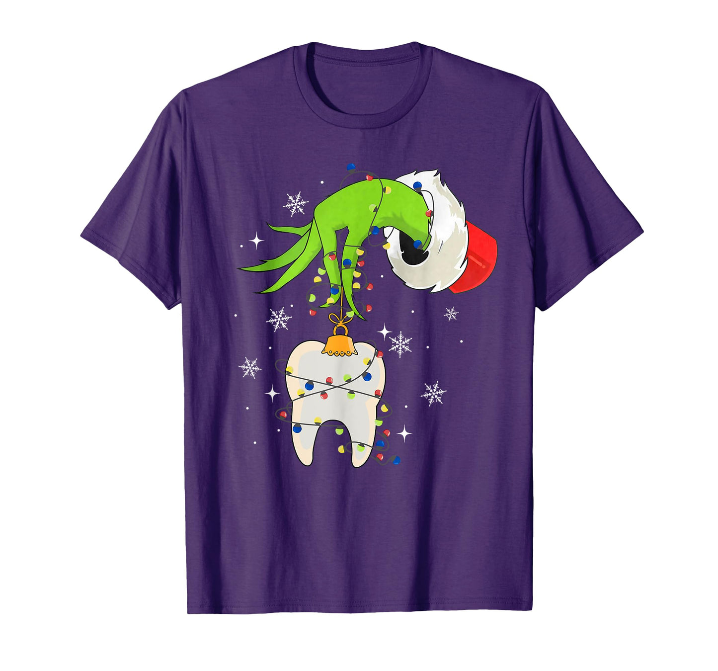 Tooth Dentist Dental Assistant Teeth Christmas Xmas Pajamas T-Shirt
