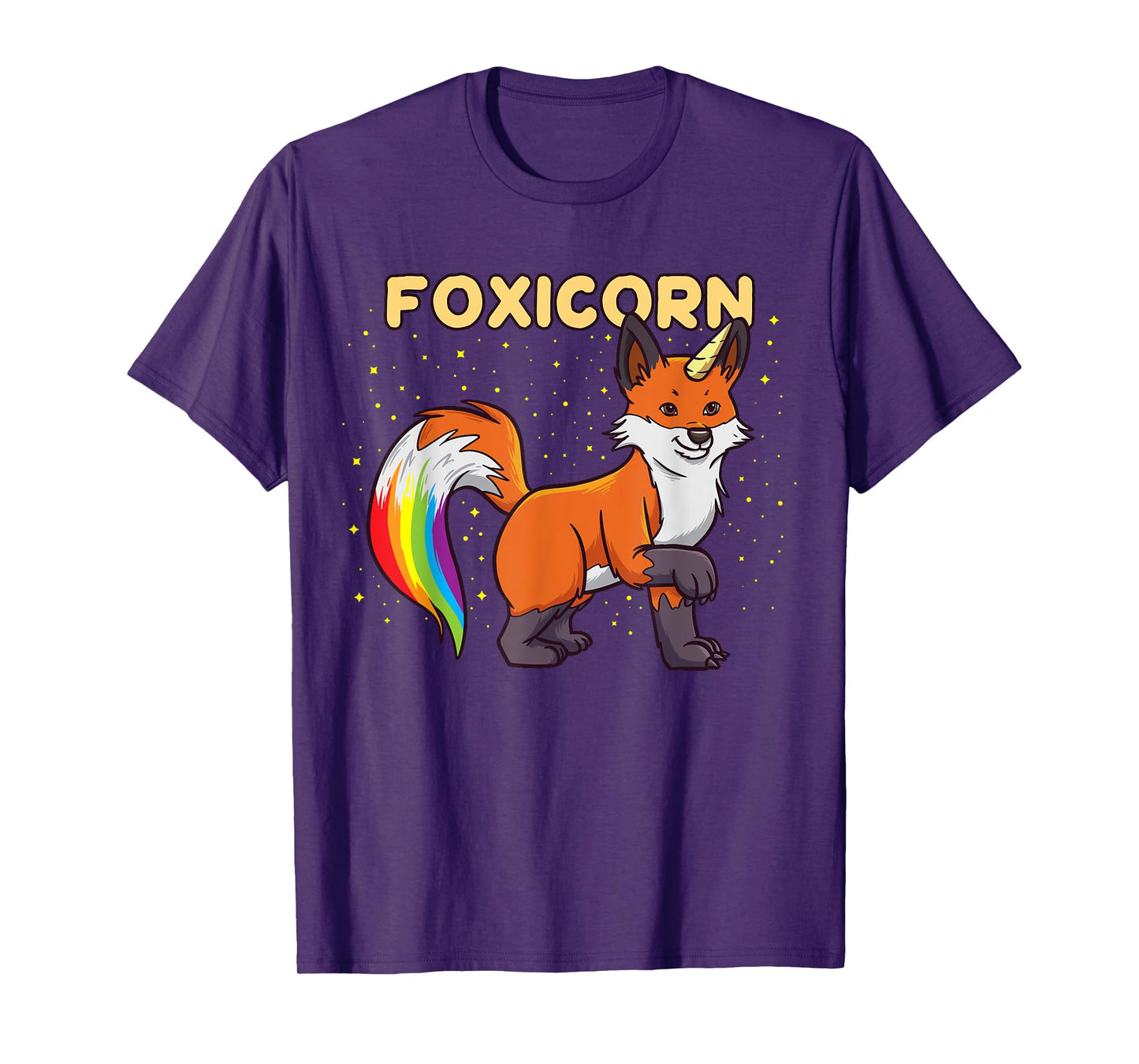 Foxicorn - Magical Kawaii Fox Unicorn Rainbow Animal T-Shirt