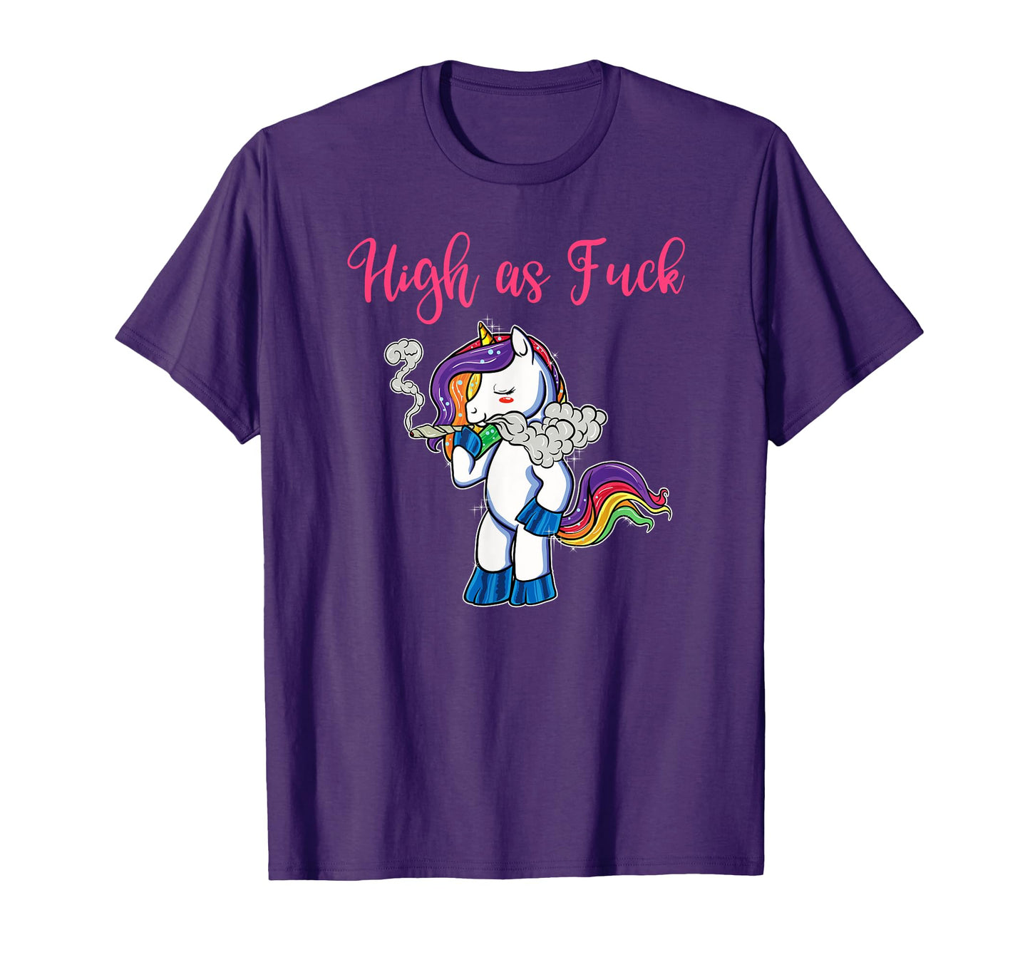 Unicorn Weed Marijuana Cute Pot Head T-Shirt