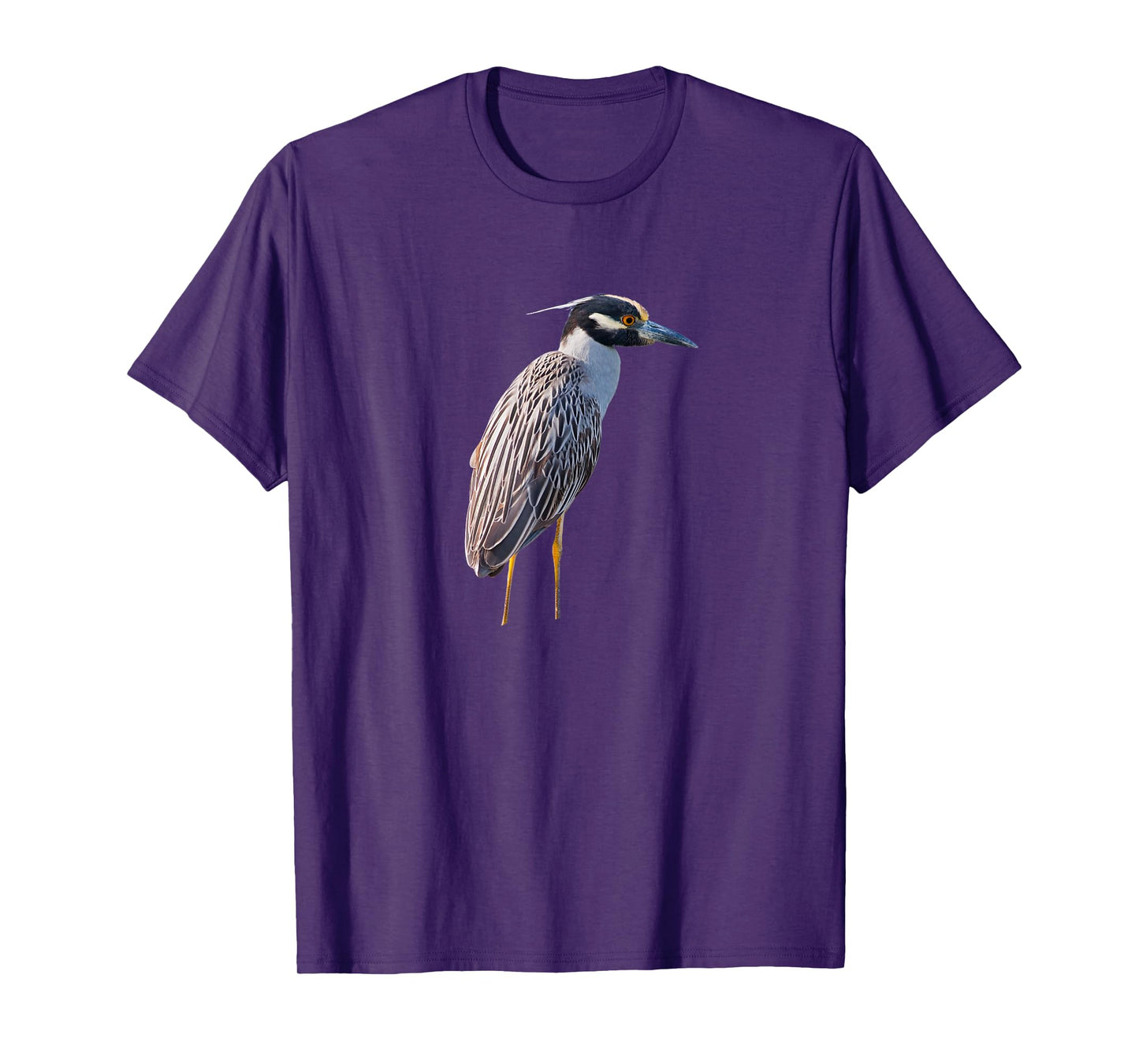 Yellow Crowned Night-Heron Tshirt Ibis Stork Egret Heron T-Shirt