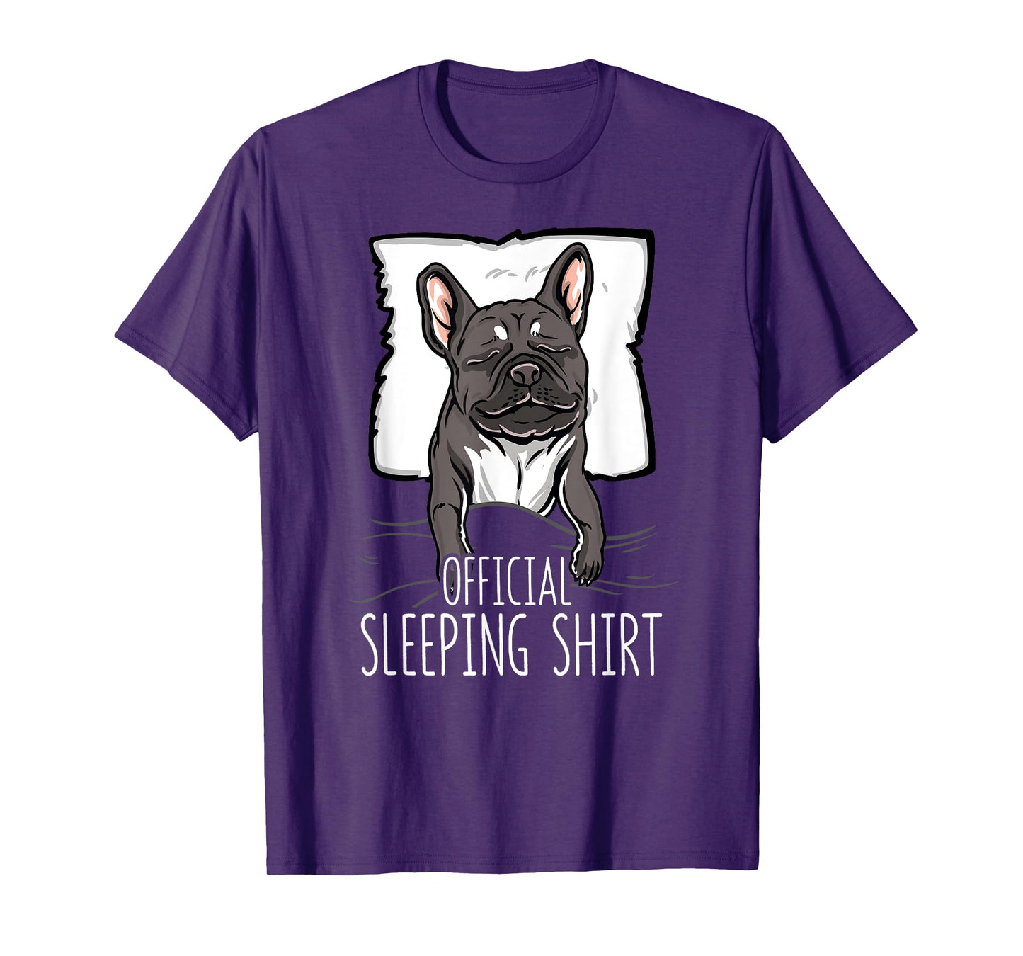 official sleeping Shirt cute french bulldog dog nightgown Men Women Girls Kids T-Shirt