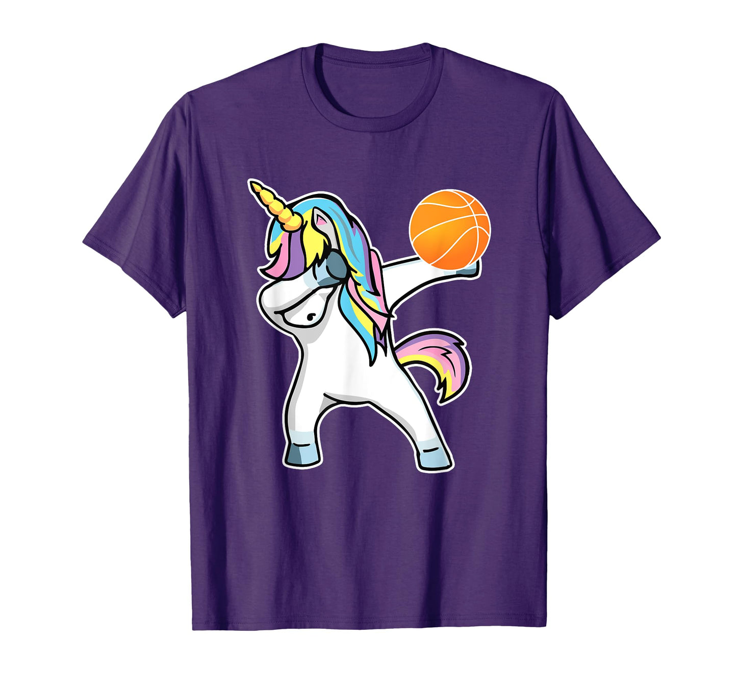 Dabbing Unicorn Basketball Shirt Funny Girl Unicorn Tee T-Shirt