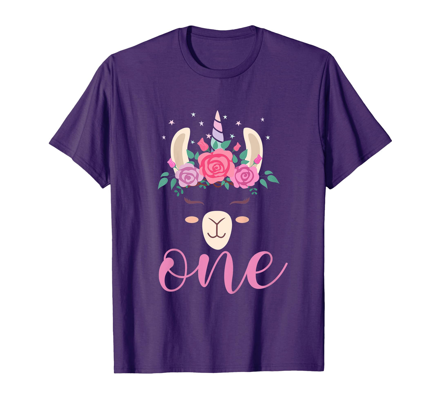 Kids 1 year Old Llamacorn Birthday Party Llama Unicorn 1st Gift T-Shirt