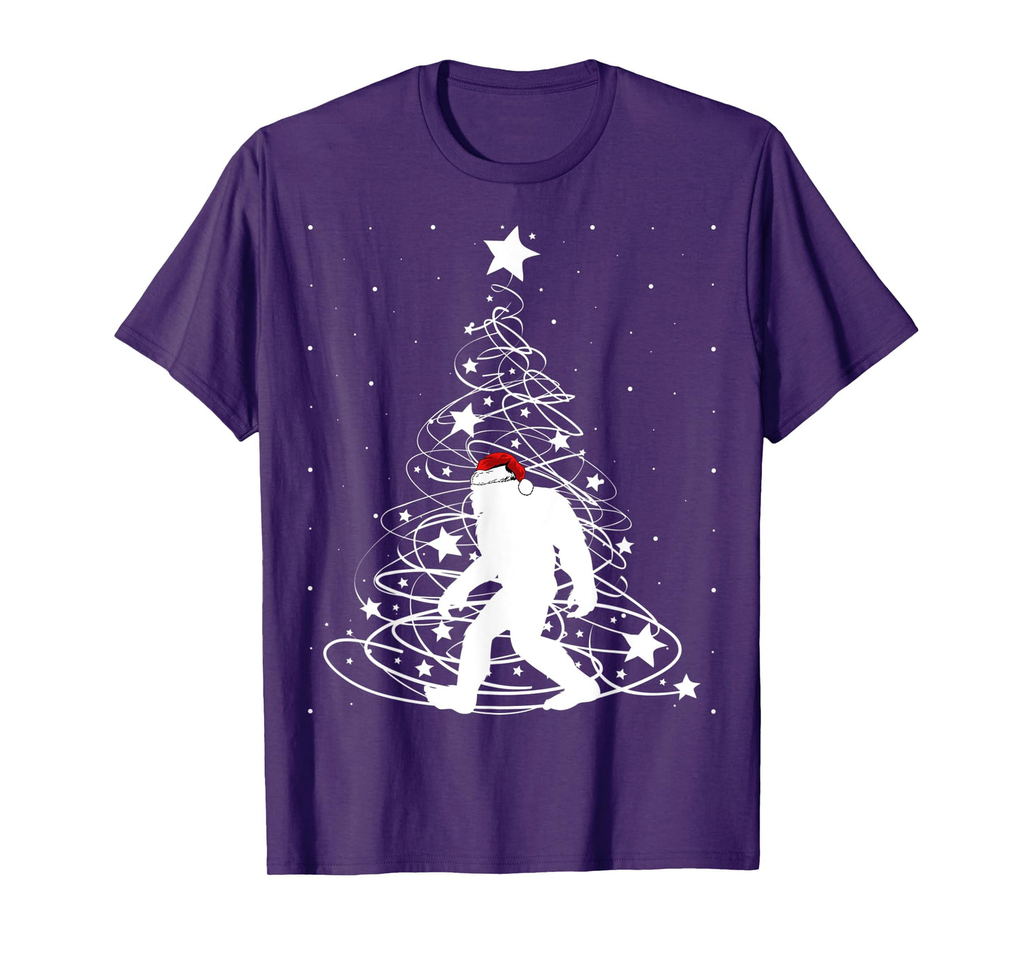 Bigfoot Santa Christmas Shirts for Boys Kids Girls Xmas Gift T-Shirt