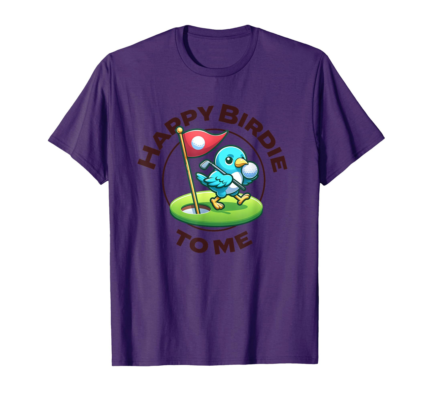 Funny Golf Birthday Happy Birdie Golfer Kids Boys Men T-Shirt