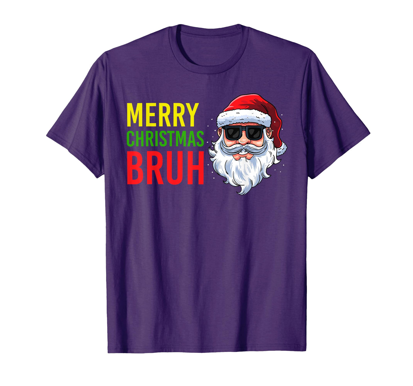 Merry Christmas Bruh Meme Funny Saying for Brother Boys Men T-Shirt