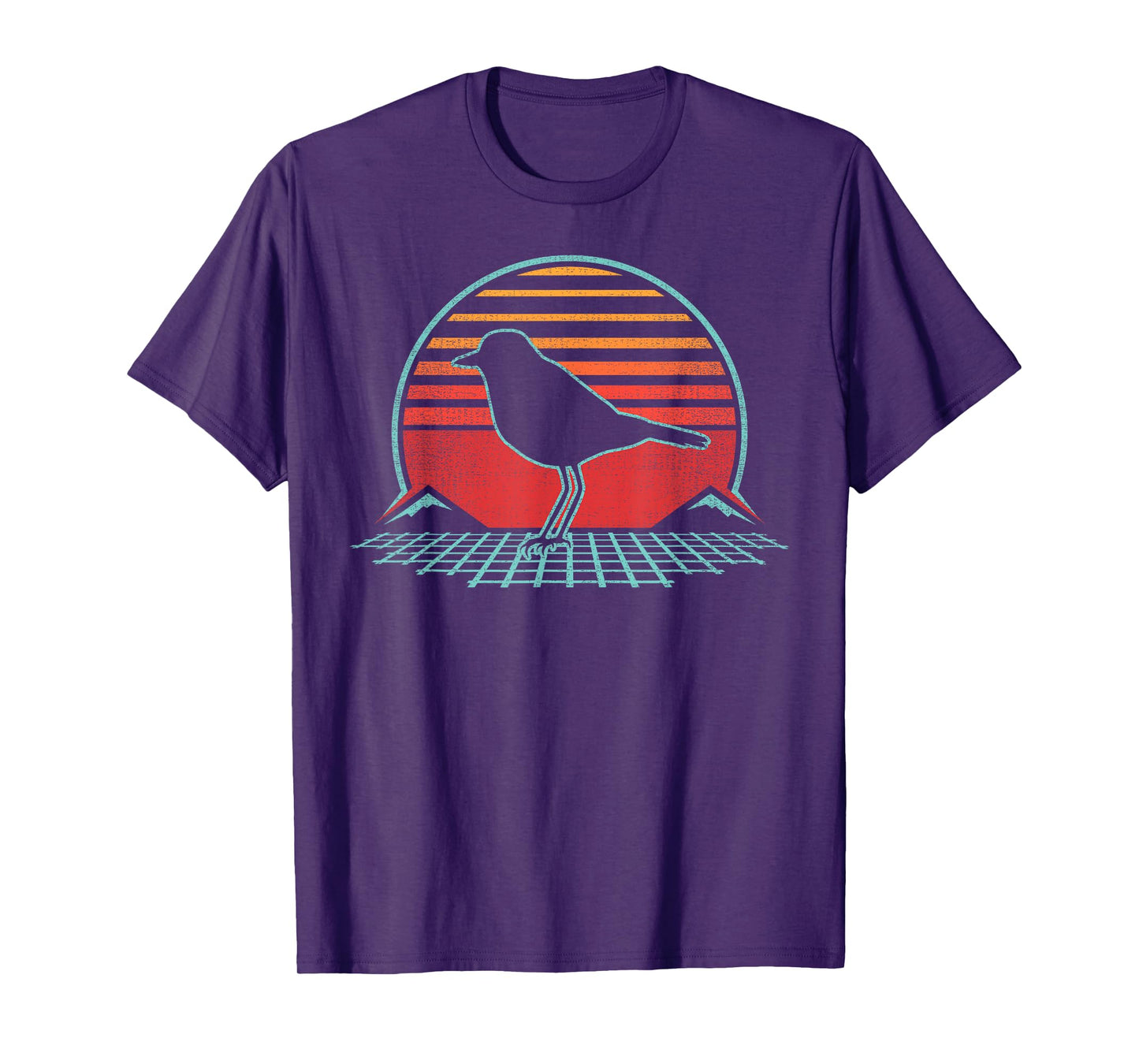 Killdeer Bird Retro Vintage 80s Style Birding Gift T-Shirt