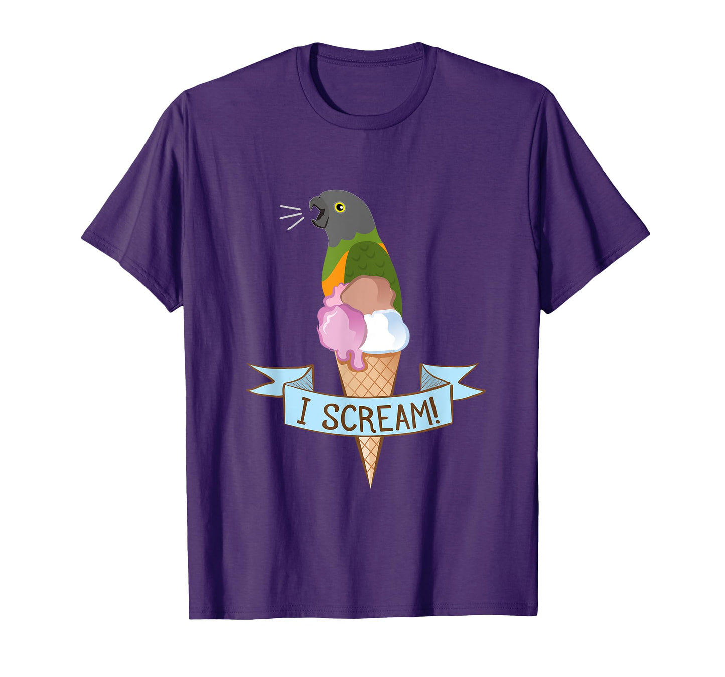 Senegal Parrot Ice Cream T-Shirt