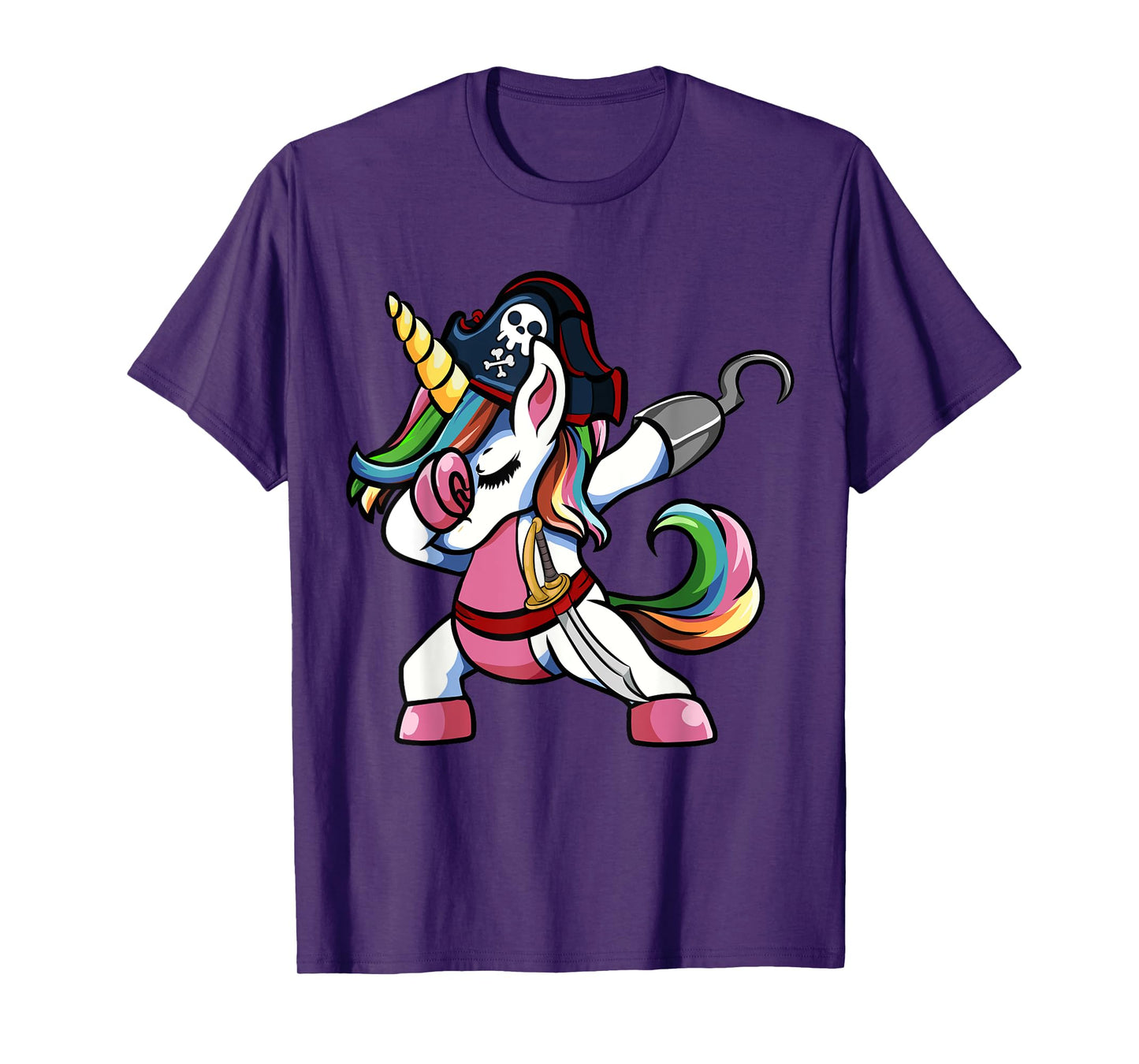 Cute Pirate Unicorn Halloween Clothes T-Shirt