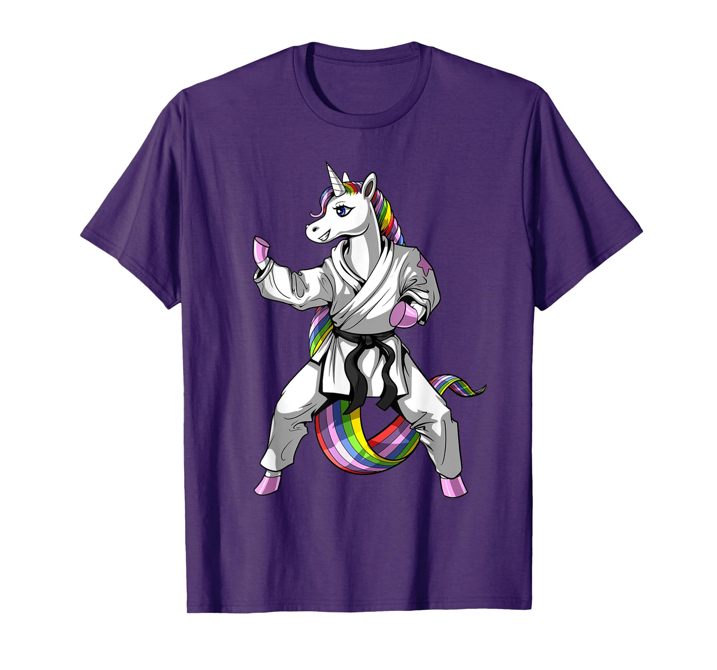 Unicorn Ninja Karate Martial Art Kickboxing Taekwondo Girls T-Shirt