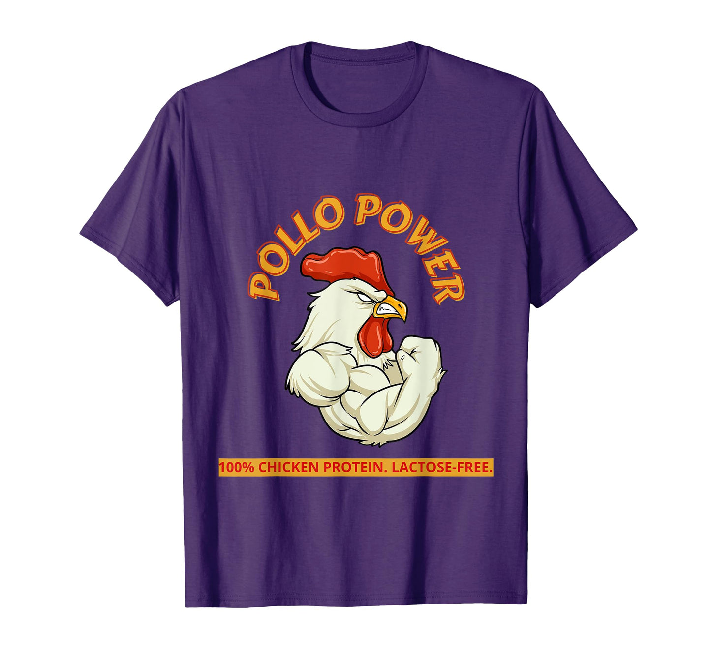 Pollo Power Funny Chicken Gym Men Women Workout T-Shirt