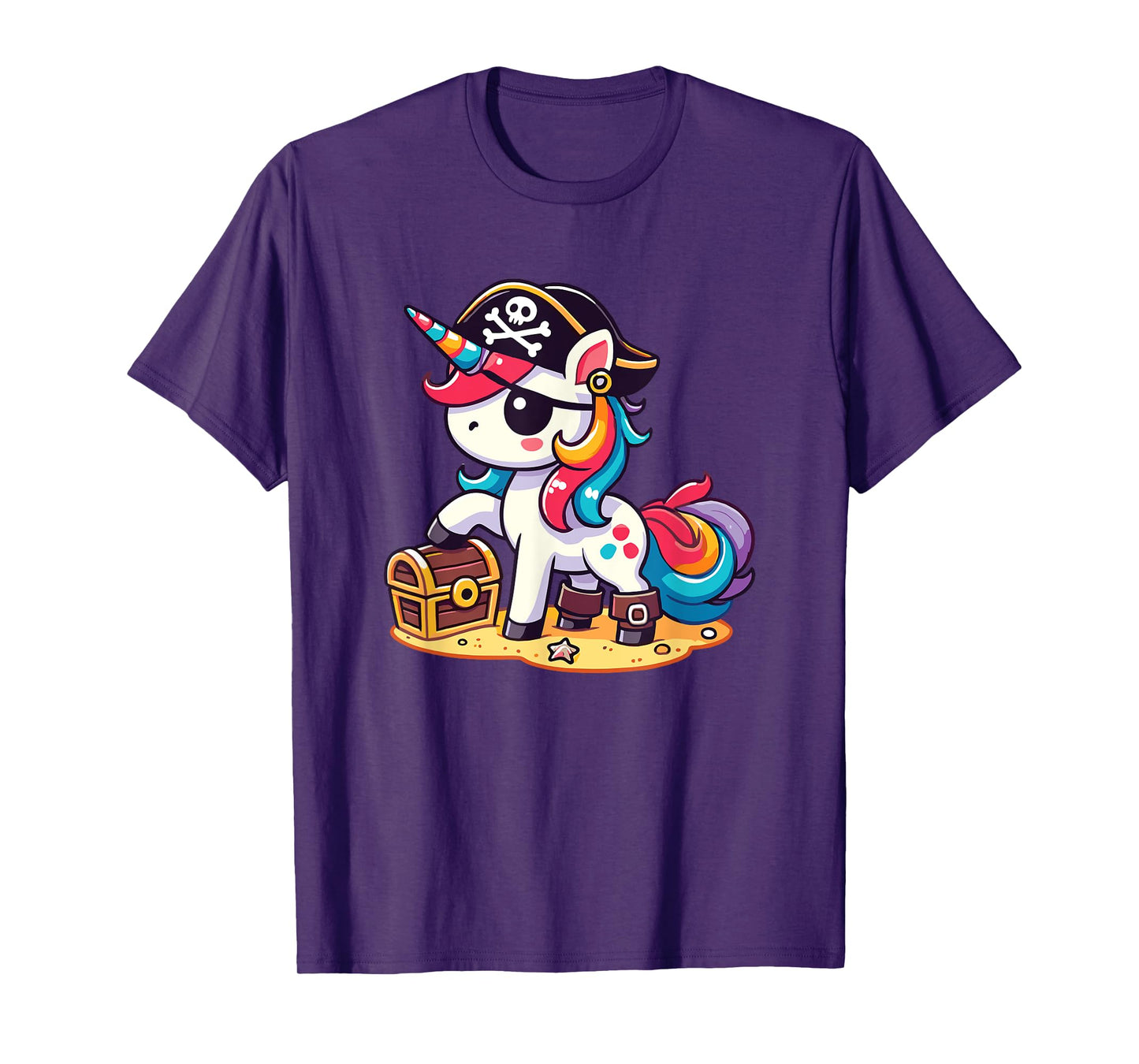 Unicorn Pirate Costume Halloween T-Shirt
