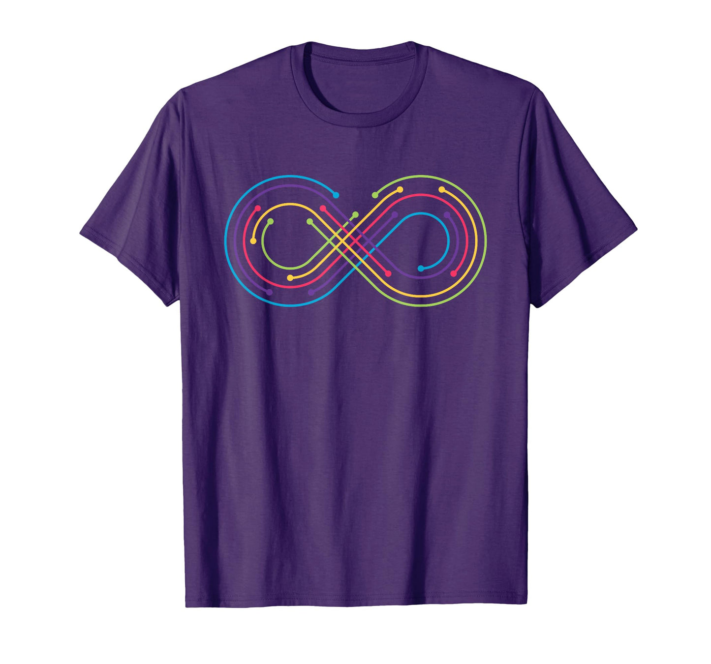 Rainbow Infinity Symbol Pride Autism Awareness Neurodiverse T-Shirt