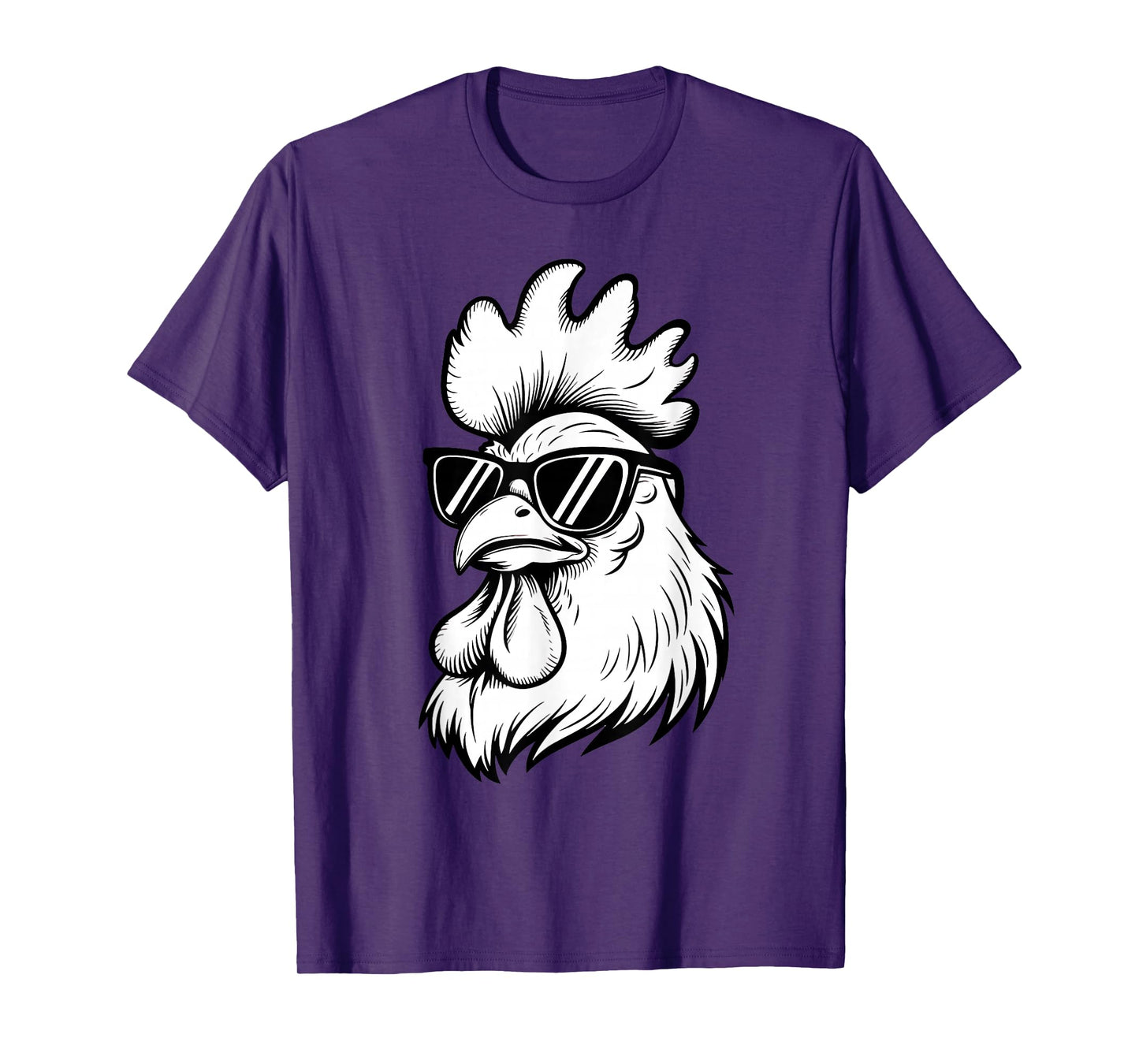 Funny Chicken With Sunglasses Chicken Farm Animals Lover T-Shirt