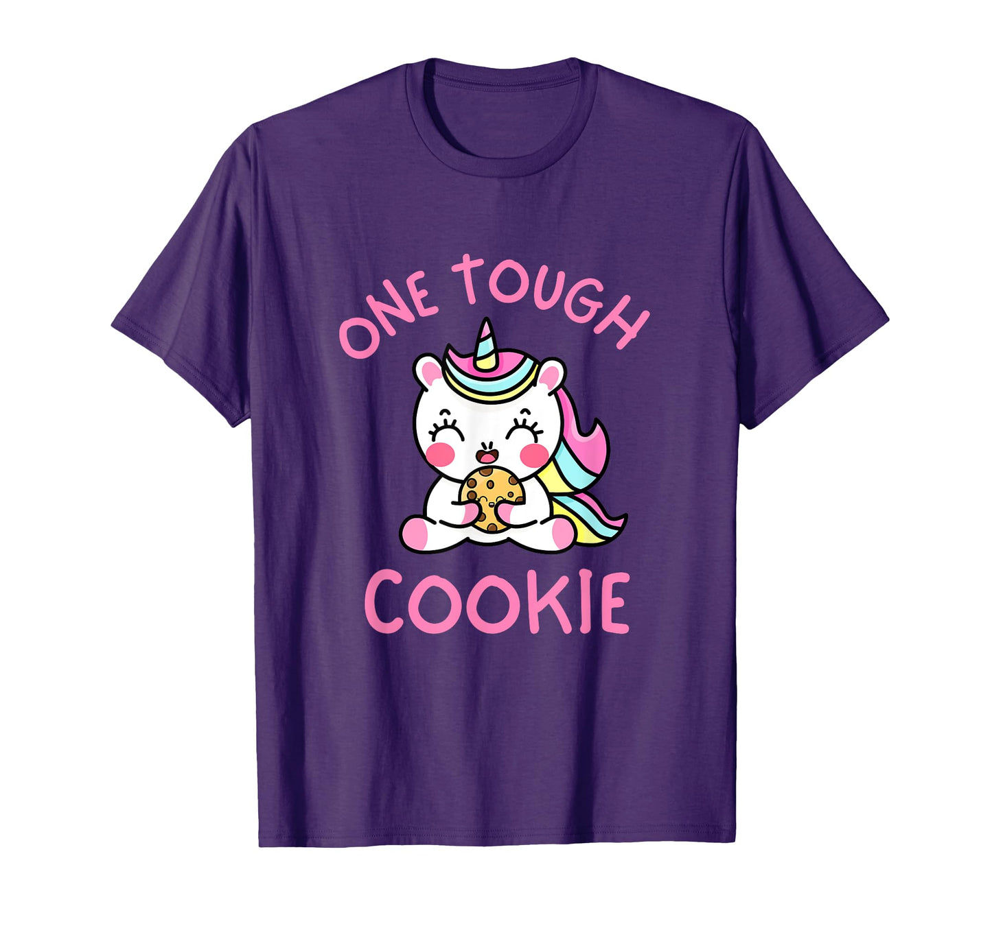 One Tough Cookie Cute Kawaii Unicorn Kids Toddler Girls 5T T-Shirt