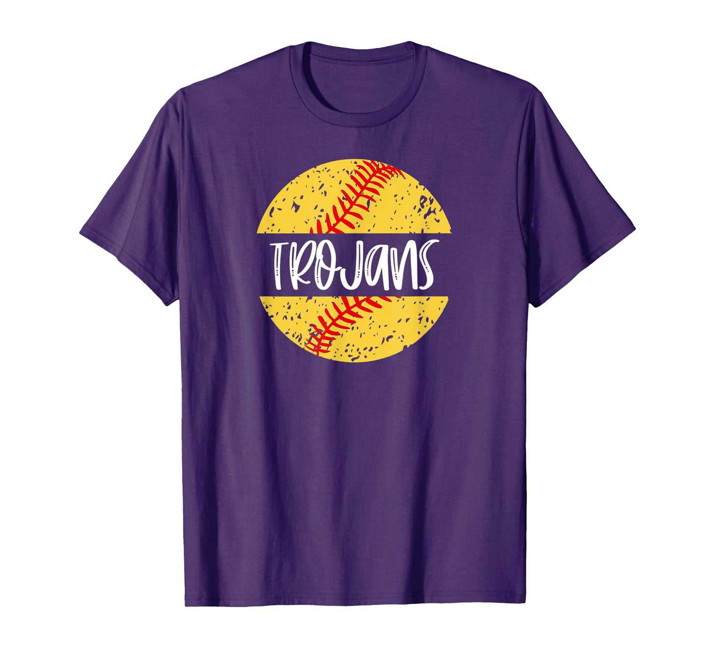 Trojans Softball Team Mascot School Spirit Game Day T-Shirt