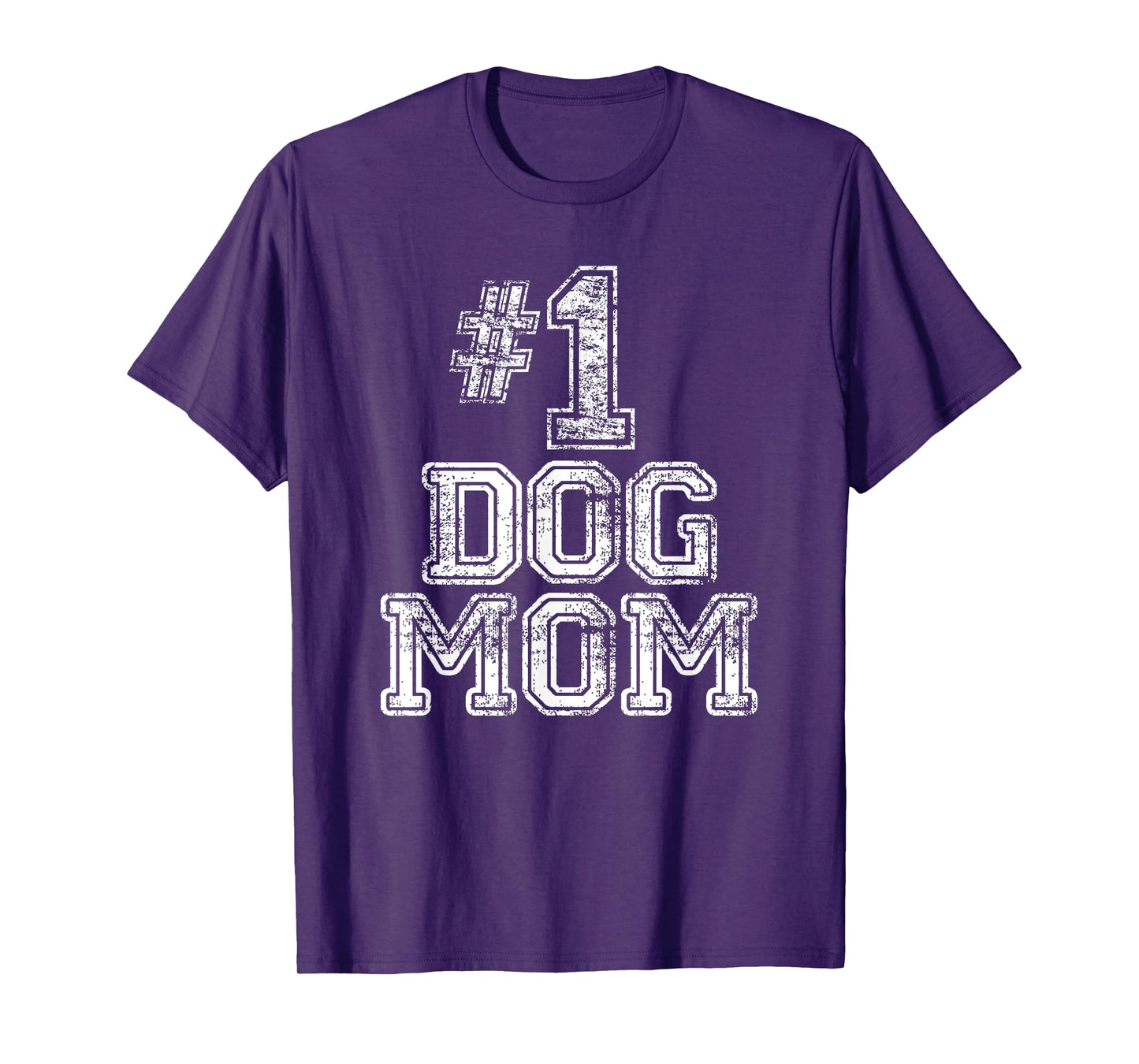 #1 Dog Mom T Shirt - Number One Dog Lovers Pet Gift Tee T-Shirt