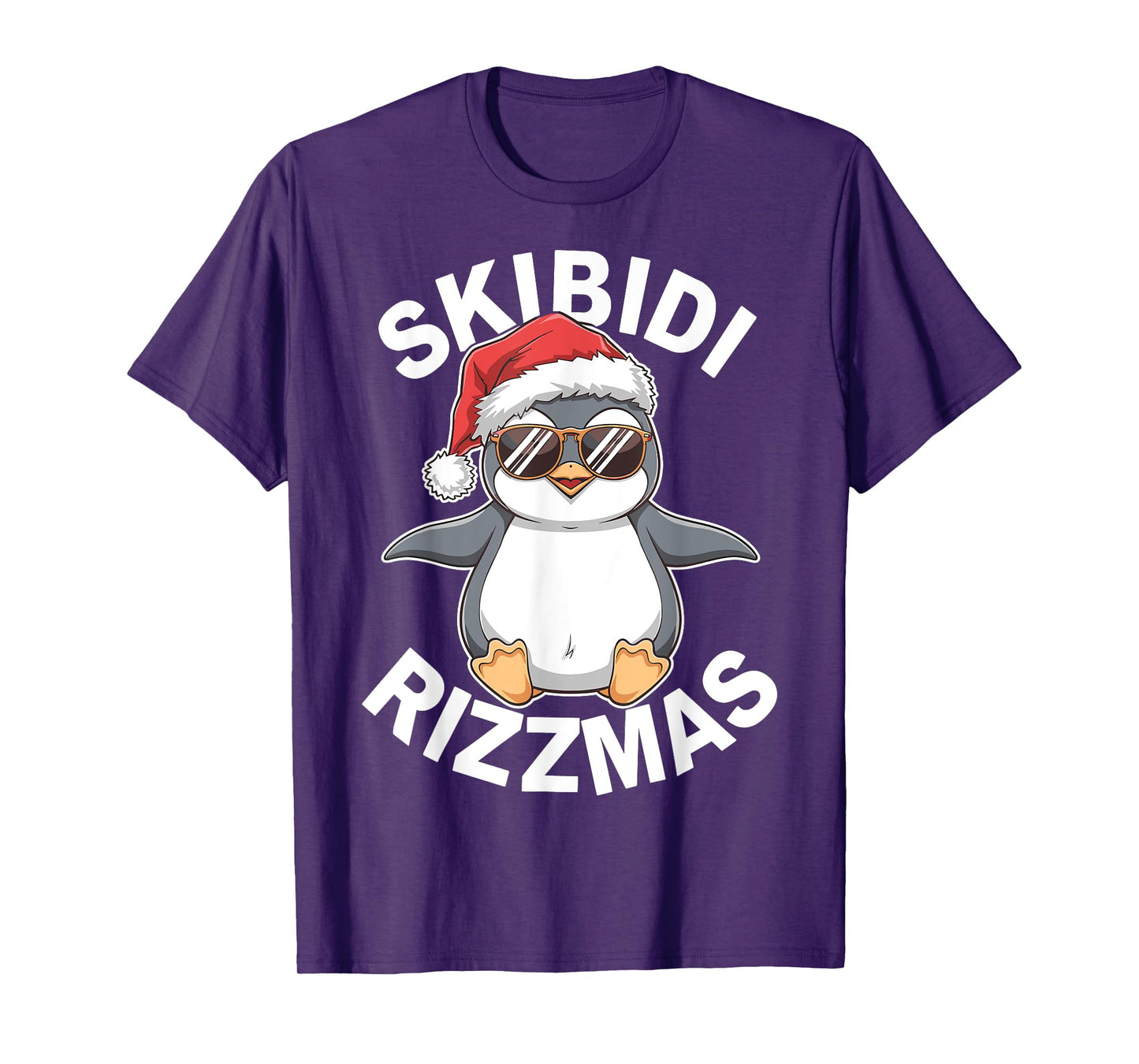 Skibidi Rizzmas Funny Christmas Christmas Season Penguin T-Shirt