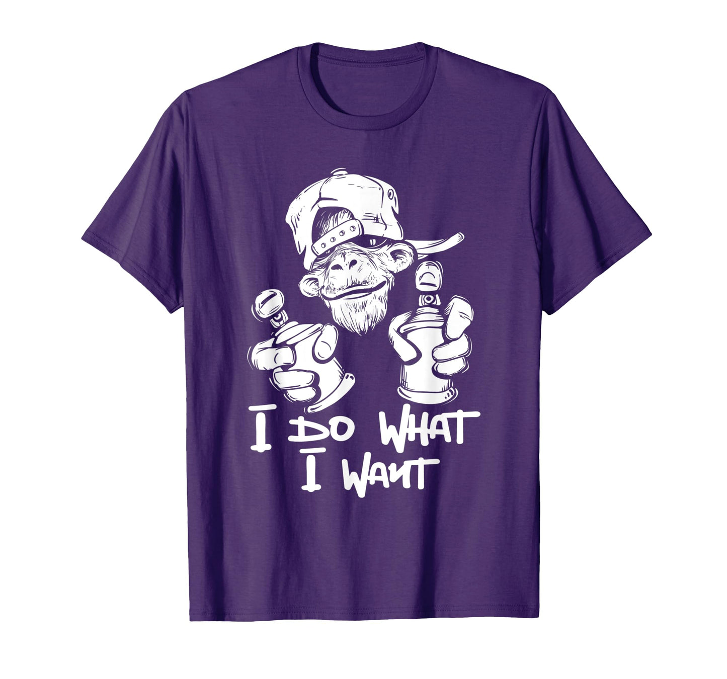 I Do What I Want - Monkey Primate Lover Jungle Safari Animal T-Shirt