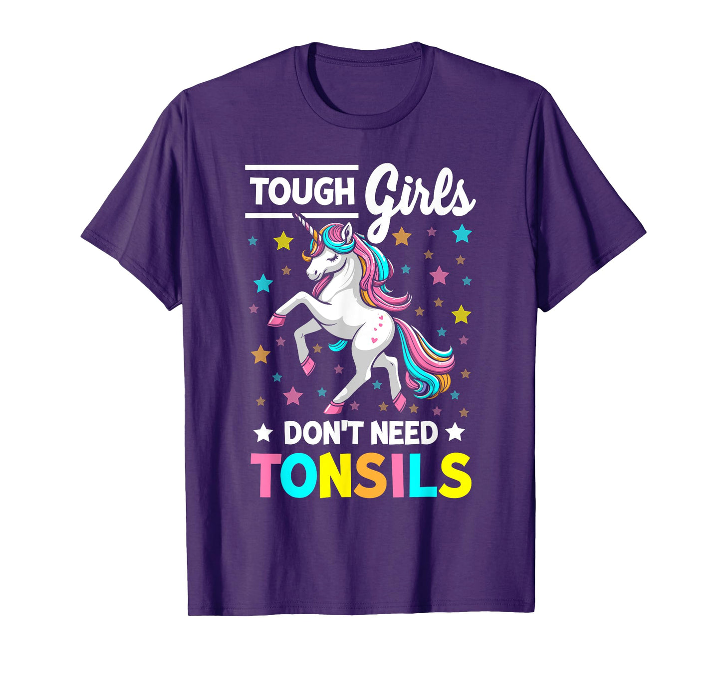 Tonsil Surgery Recovery Girls Unicorn Tonsil Removal T-Shirt