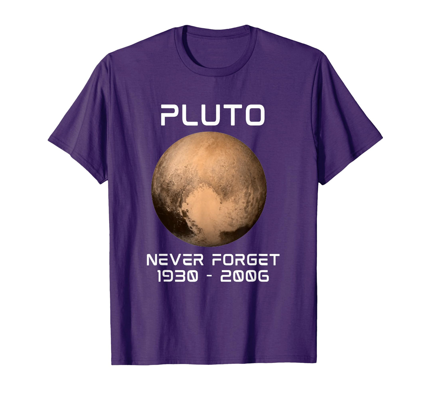 Solar System 9th Planet Pluto Never Forget Outer Space T-Shirt