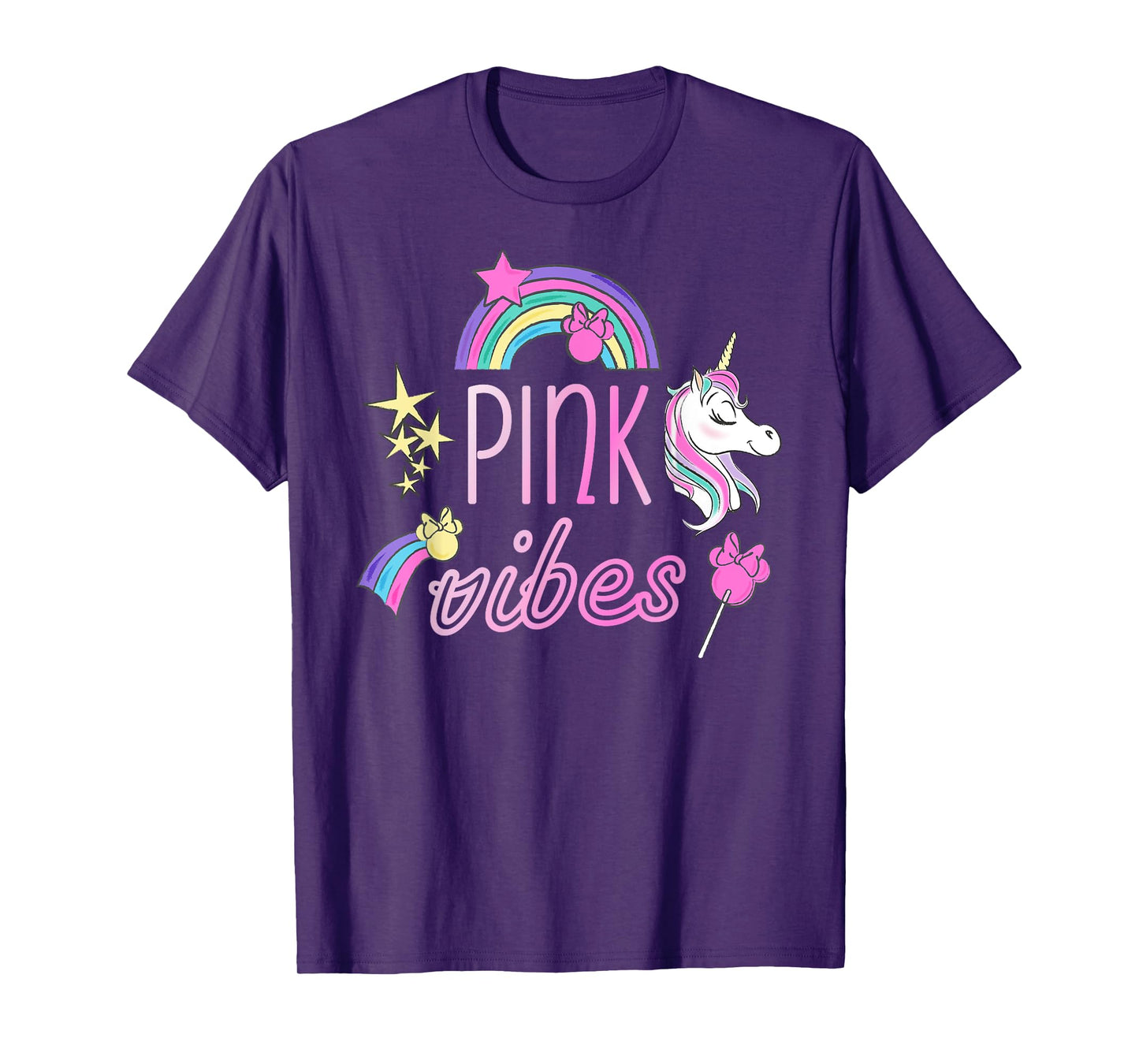 Disney Minnie Mouse Unicorn Pink Vibes T-Shirt