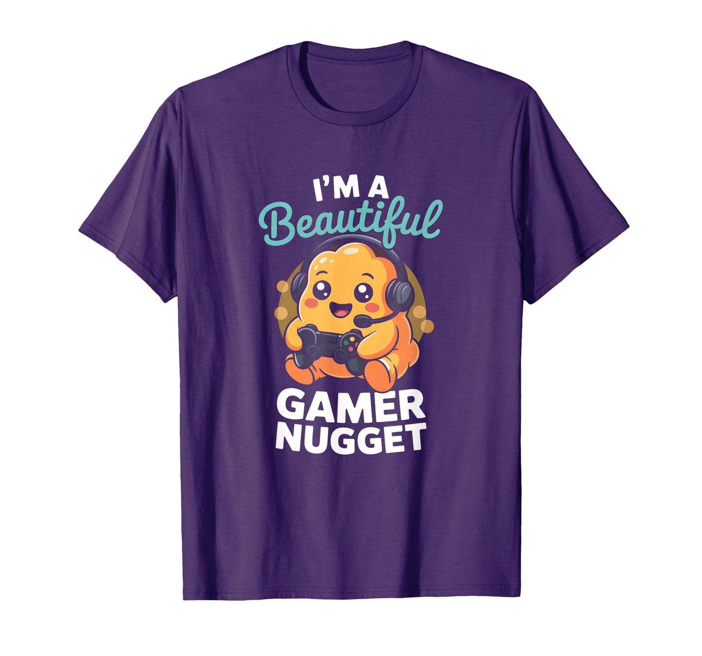 Kawaii Gamer Chicken Nugget Cute Gaming Food Lover Graphic T-Shirt
