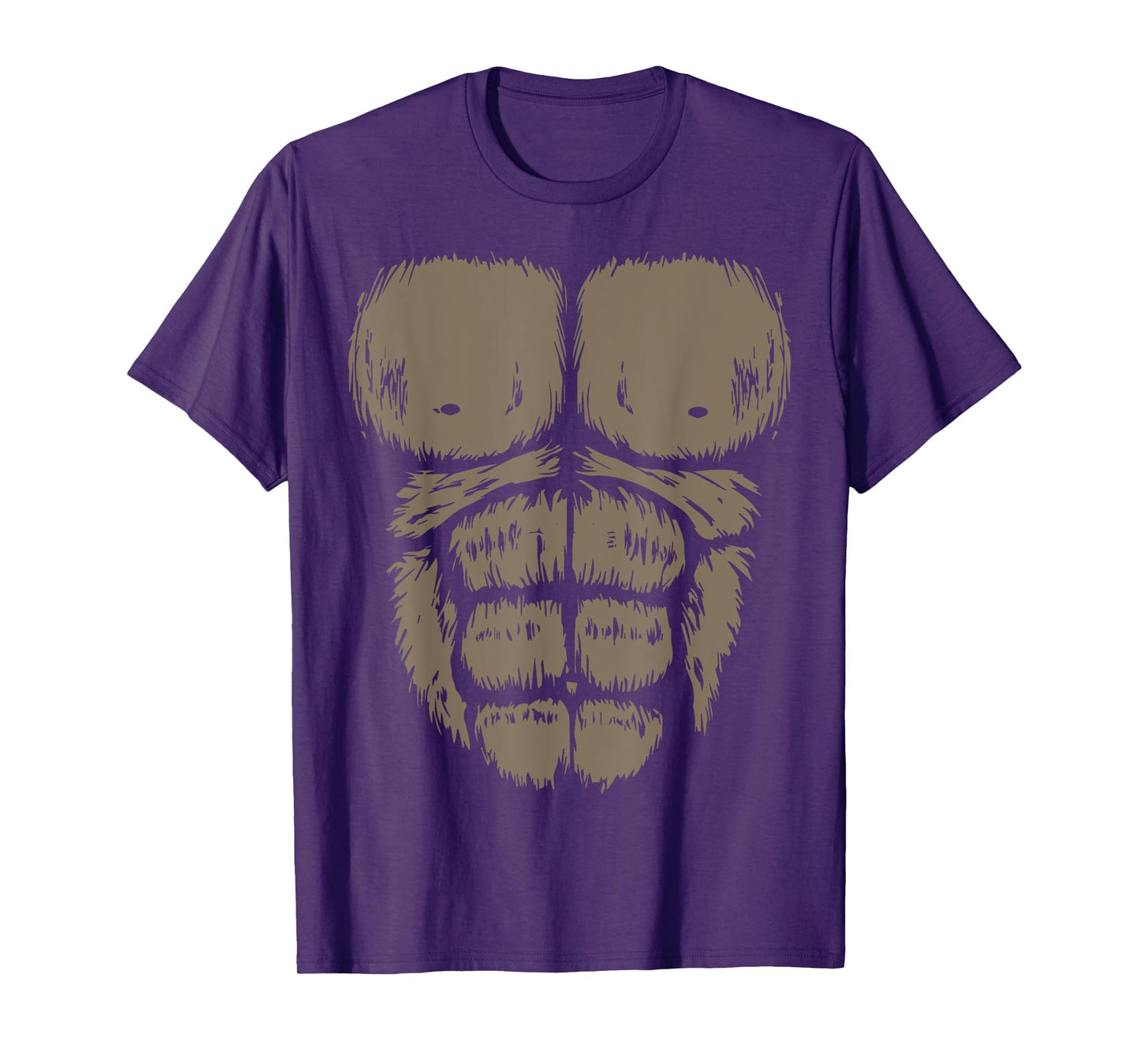 Gorilla Monkey Belly Chest Costume DIY Halloween Matching T-Shirt