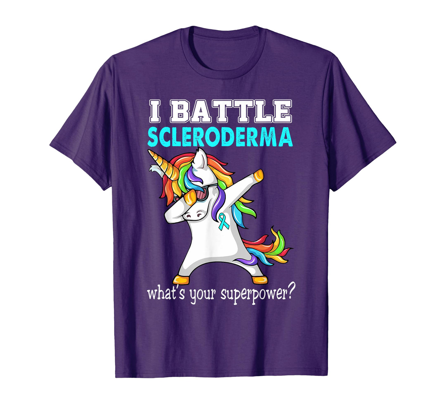Unicorn I Battle Scleroderma Awareness T-Shirt