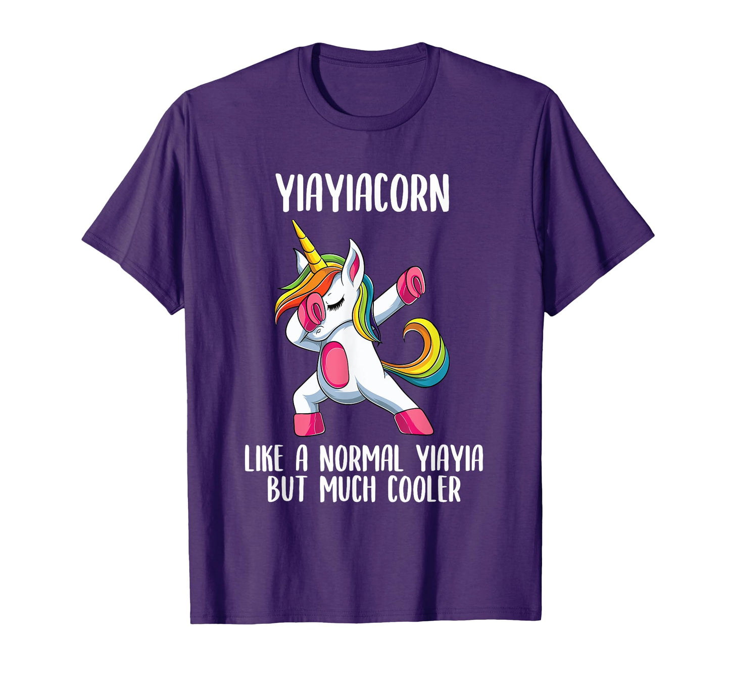 Unicorn Yiayia Girl Birthday Party Apparel Greek YiayiaCorn T-Shirt