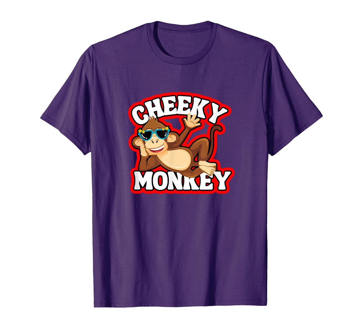 Cheeky Monkey Funny Monkeys Monkies Kids Boys Girls T-Shirt