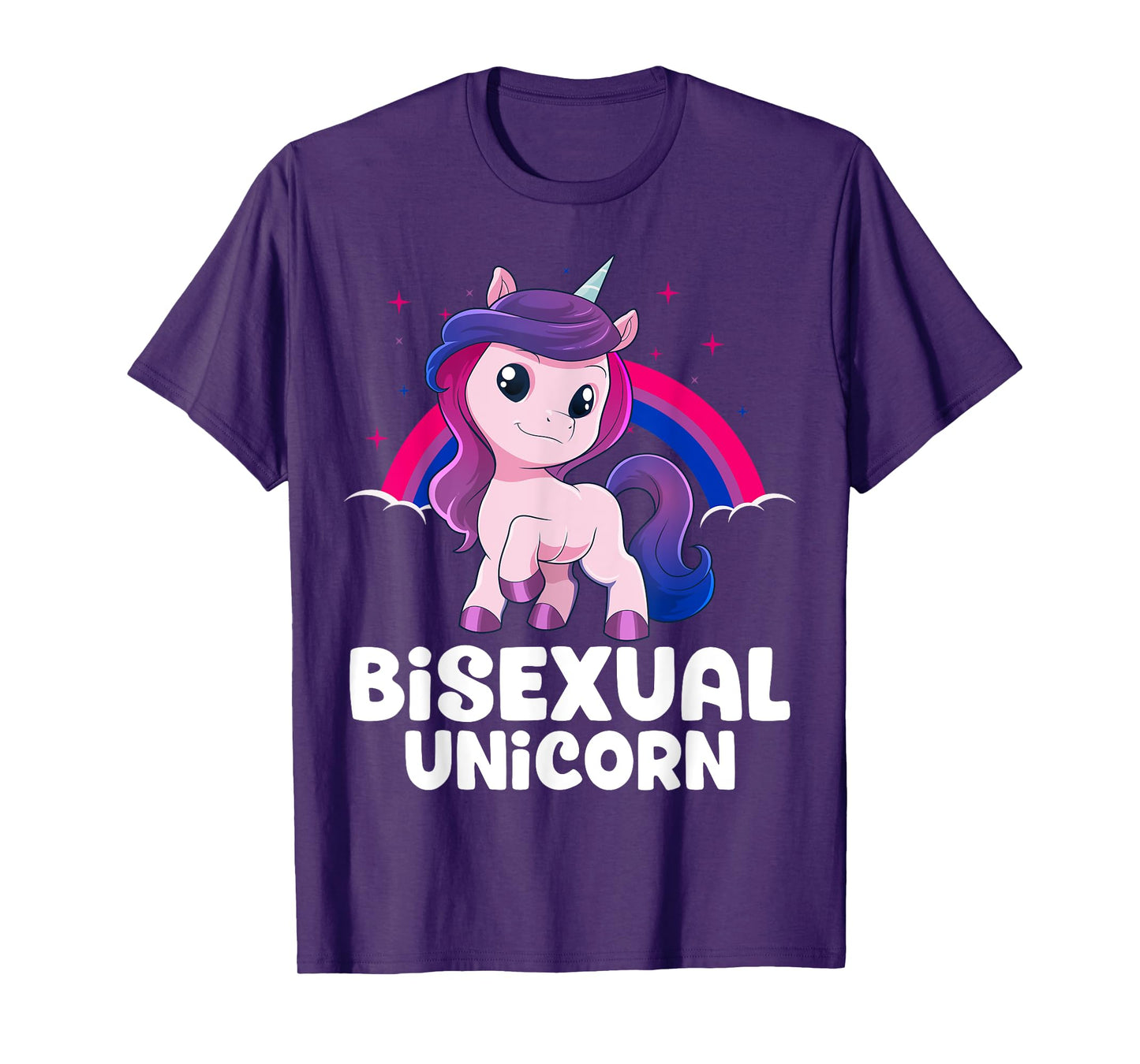 Bisexual Unicorn Bi Pride Flag LGBT Unicorn Pride Month T-Shirt