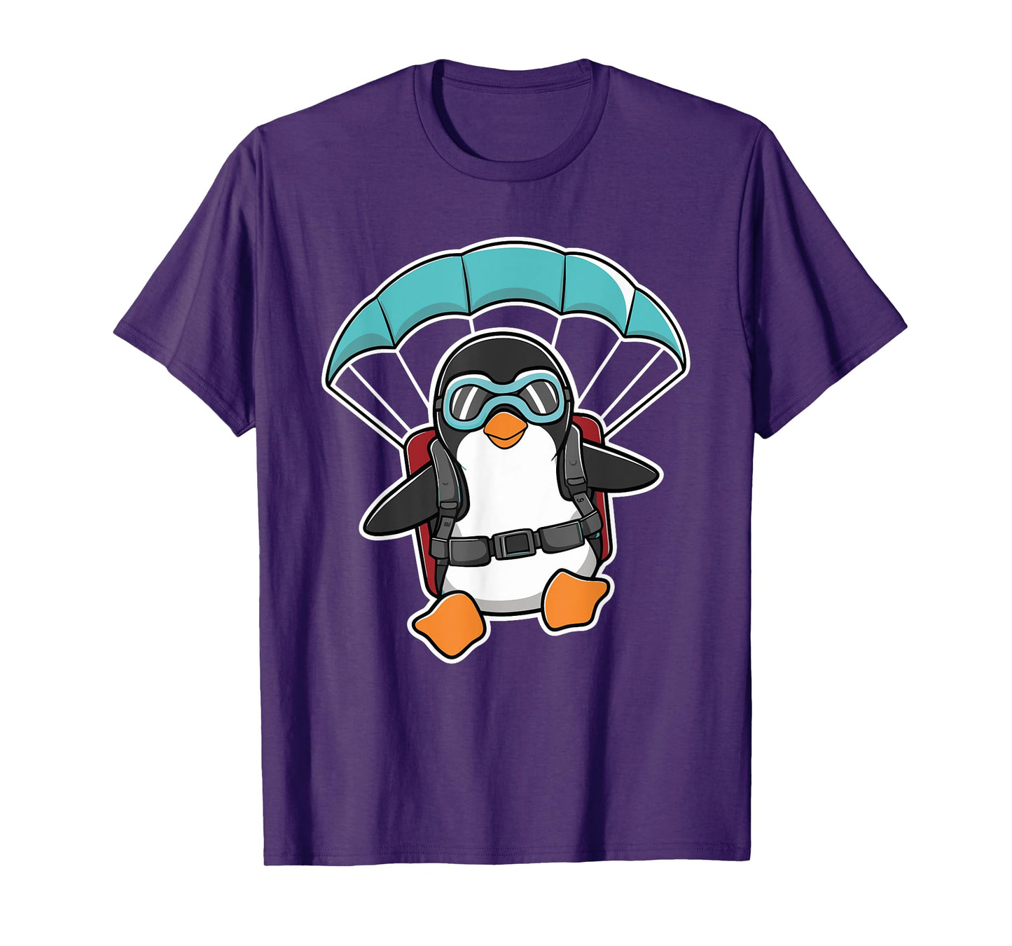 Paragliding Penguin Skydiving Parachute Skydiver T-Shirt