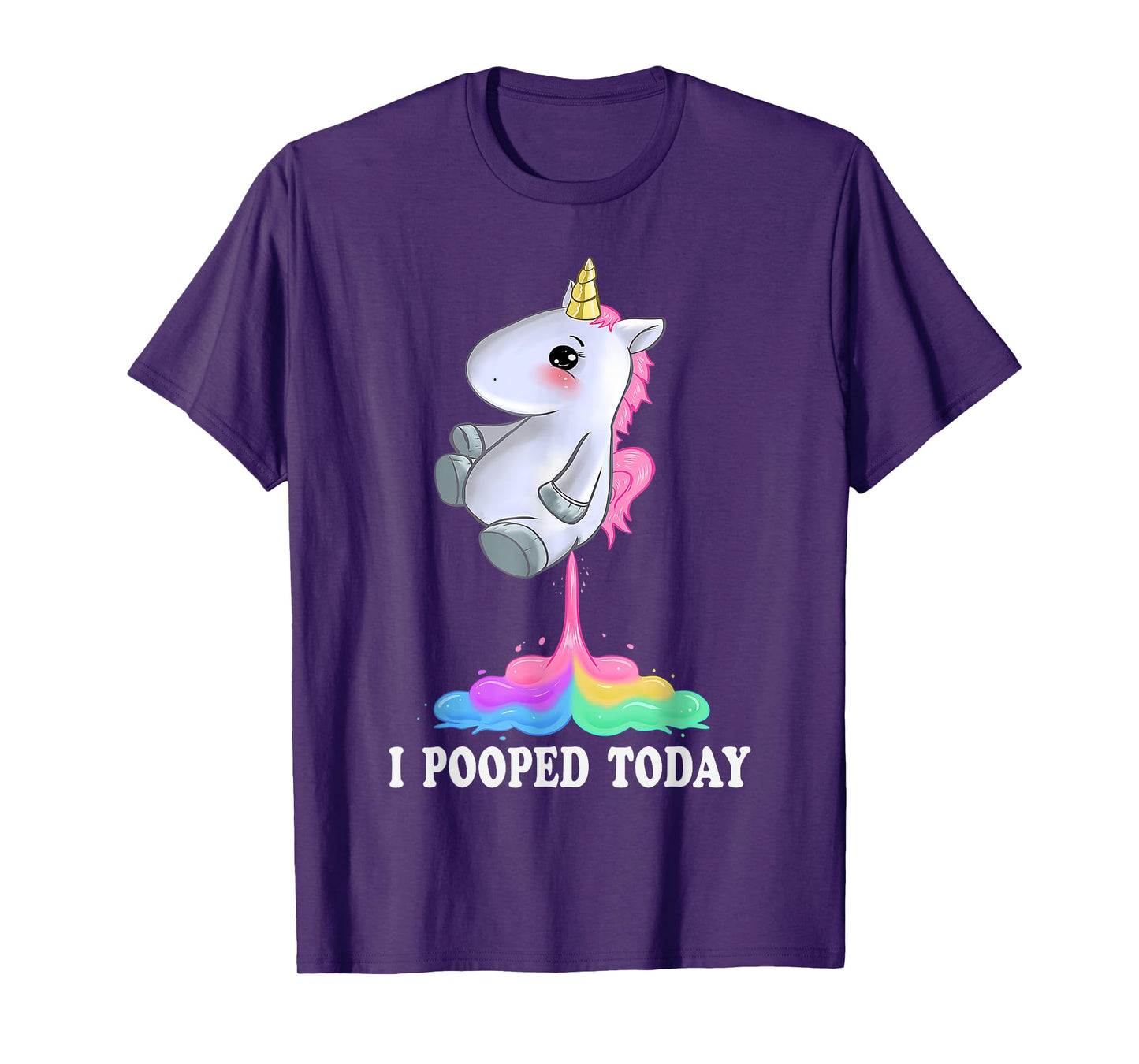 I Pooped Today Shirt With Funny Unicorn Tshirt T-Shirt