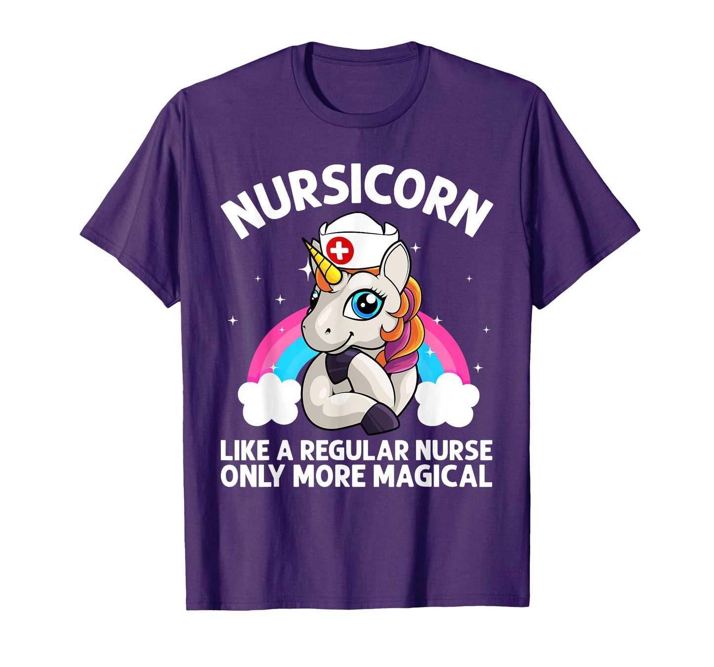 Cool Nurse For Men Women Unicorn Medical Nurses RN Nursing T-Shirt