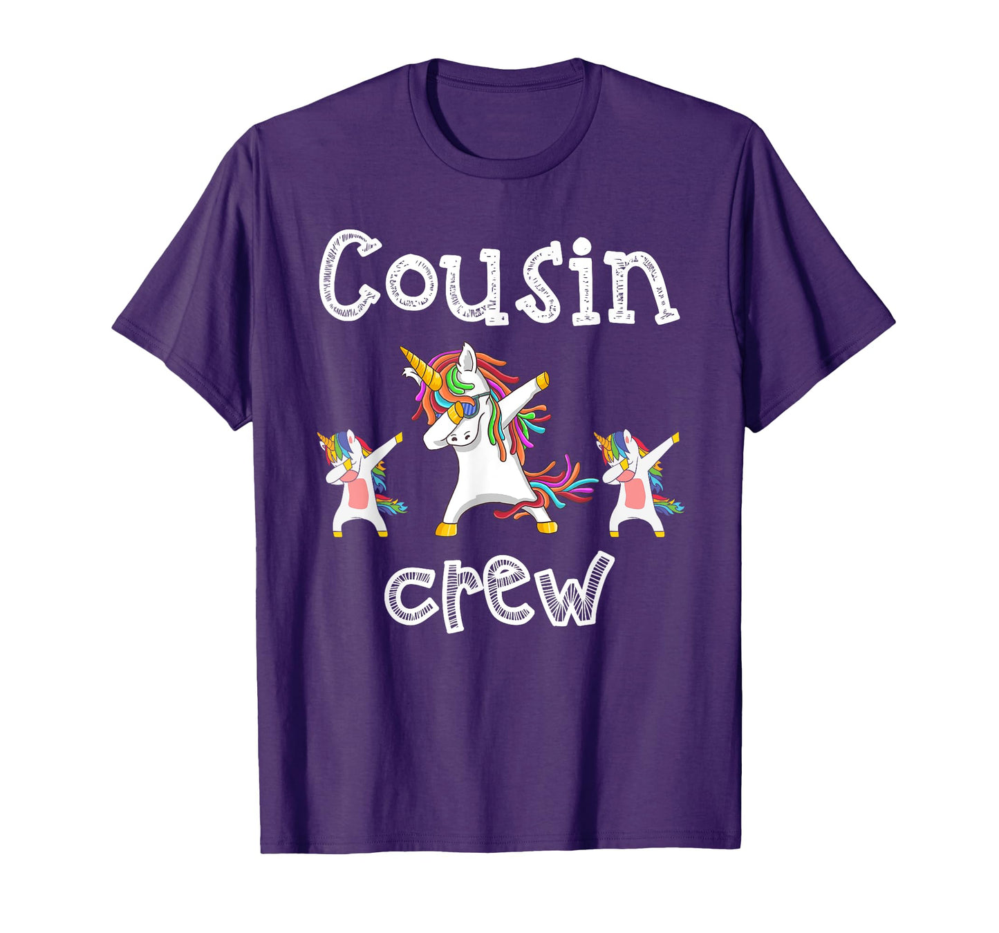 Cousin Crew Unicorn Dabbing Toddler Girls Boys Squad Family T-Shirt