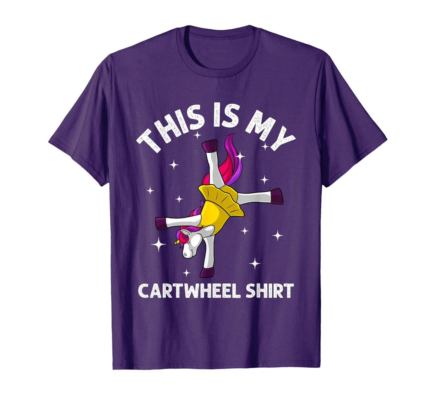 Cool Gymnastics For Women Girls Gymnast Unicorn Cartwheel T-Shirt